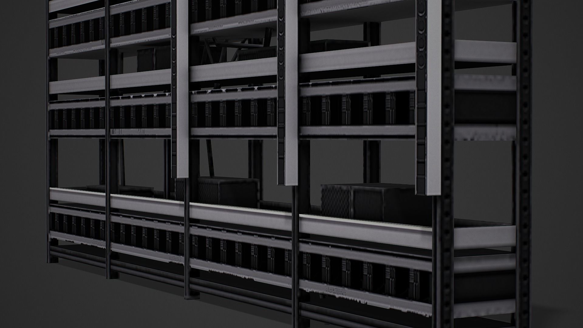 Mining Shelf - Low Poly Mobile Ready Low-poly 3D model_10