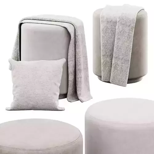 Velvet stool by Gabriela Artigas