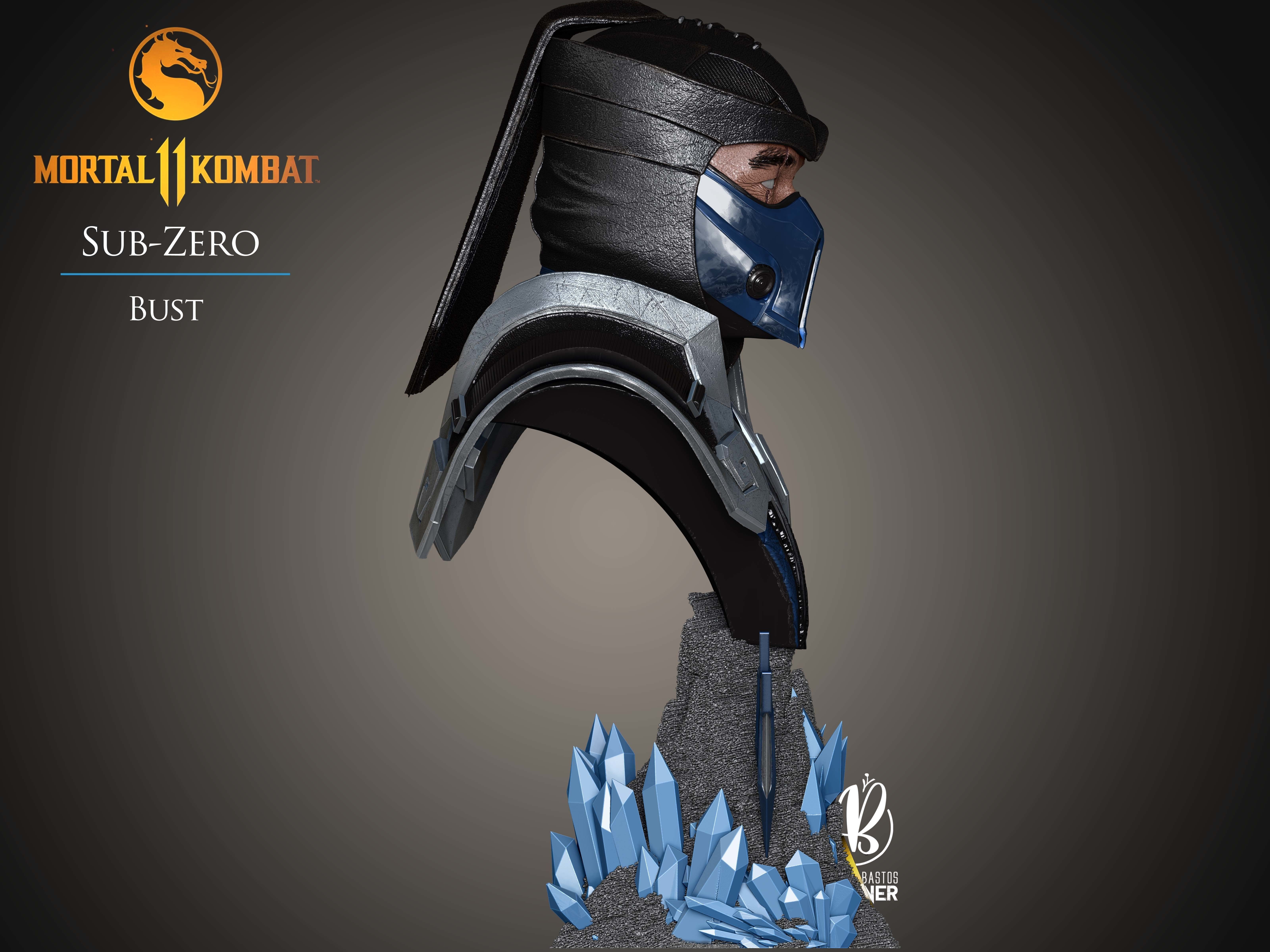 Sub-Zero Bust Mortal Kombat 11 3D print model_7