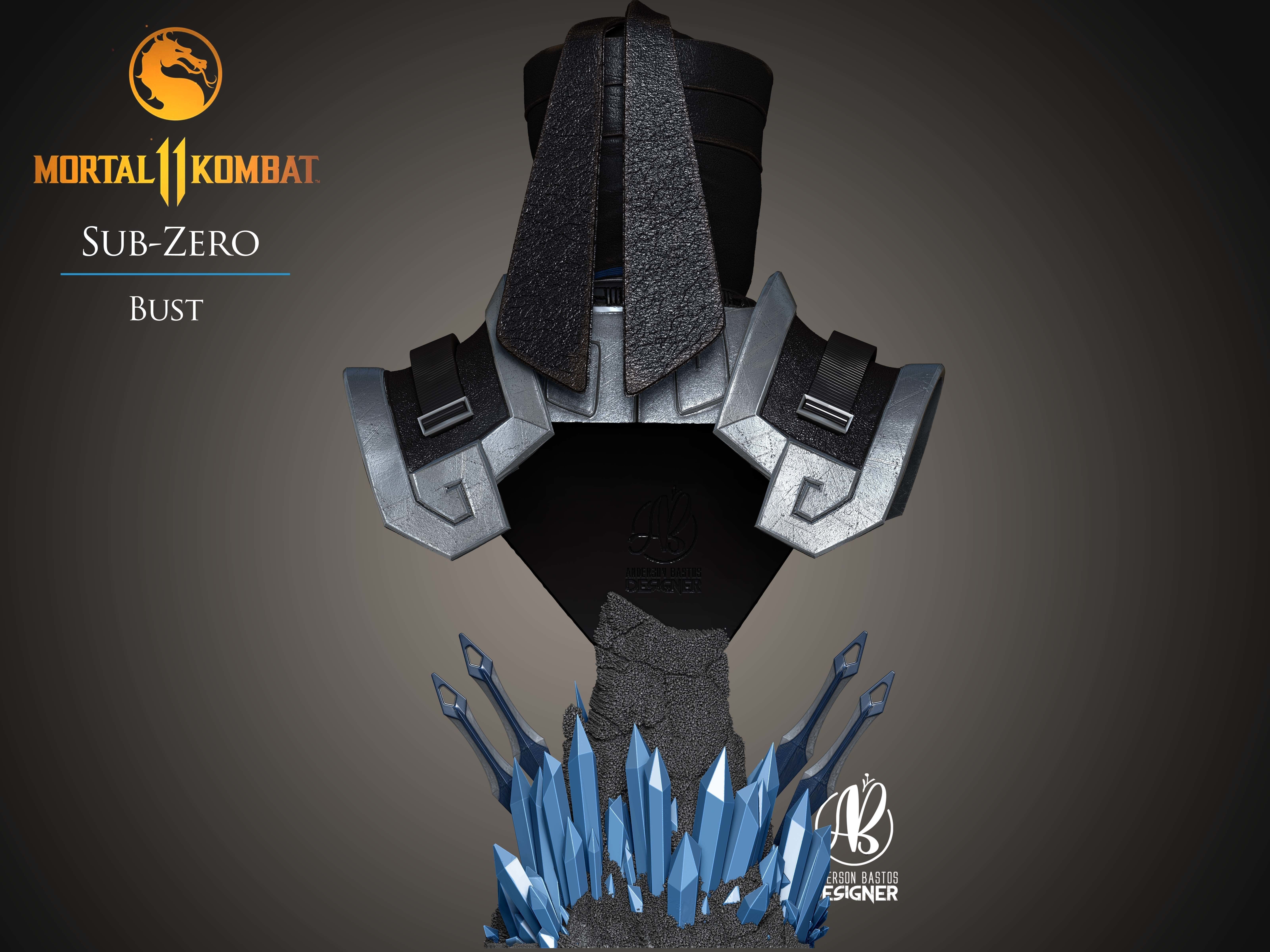 Sub-Zero Bust Mortal Kombat 11 3D print model_6