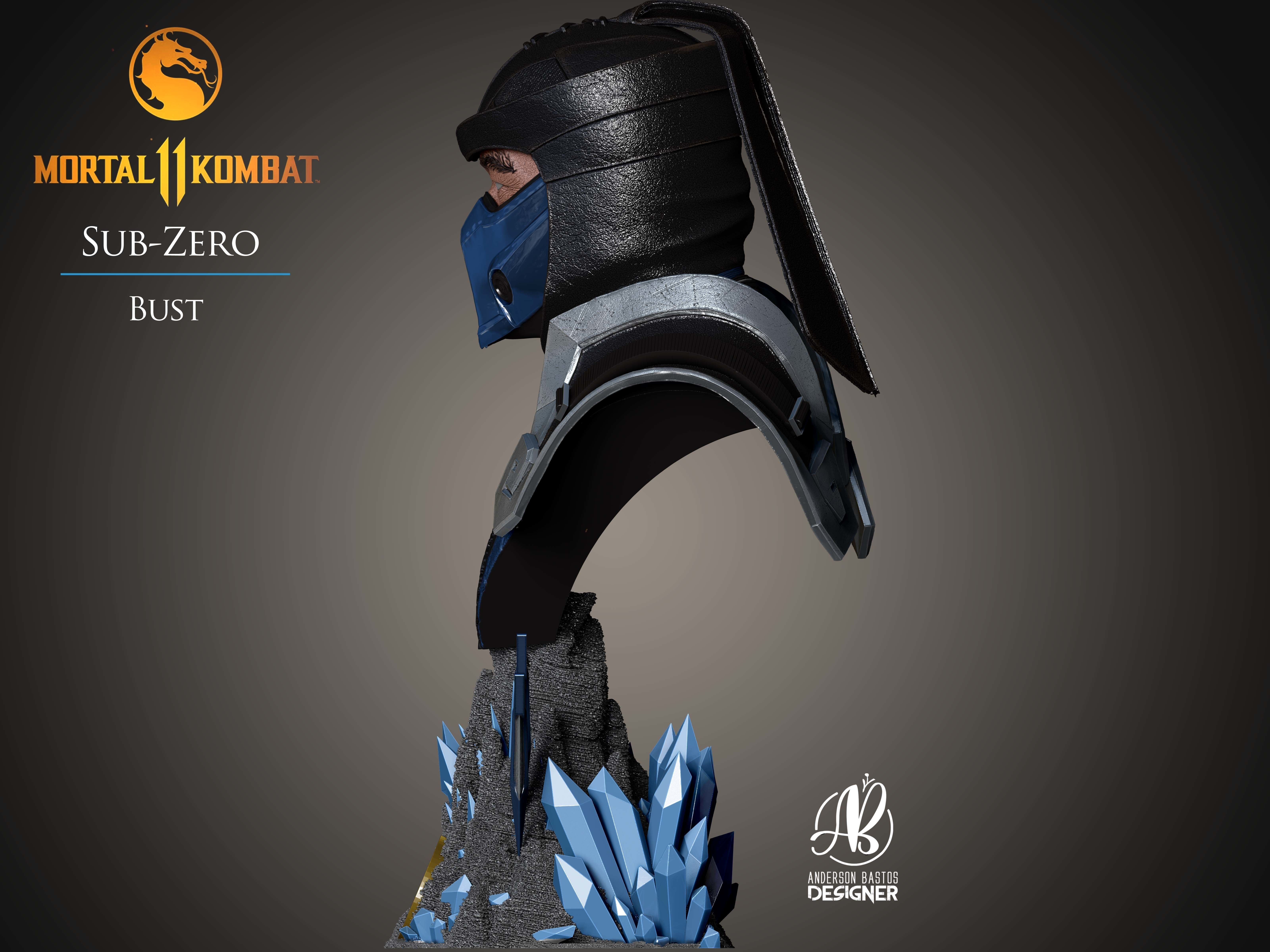 Sub-Zero Bust Mortal Kombat 11 3D print model_5