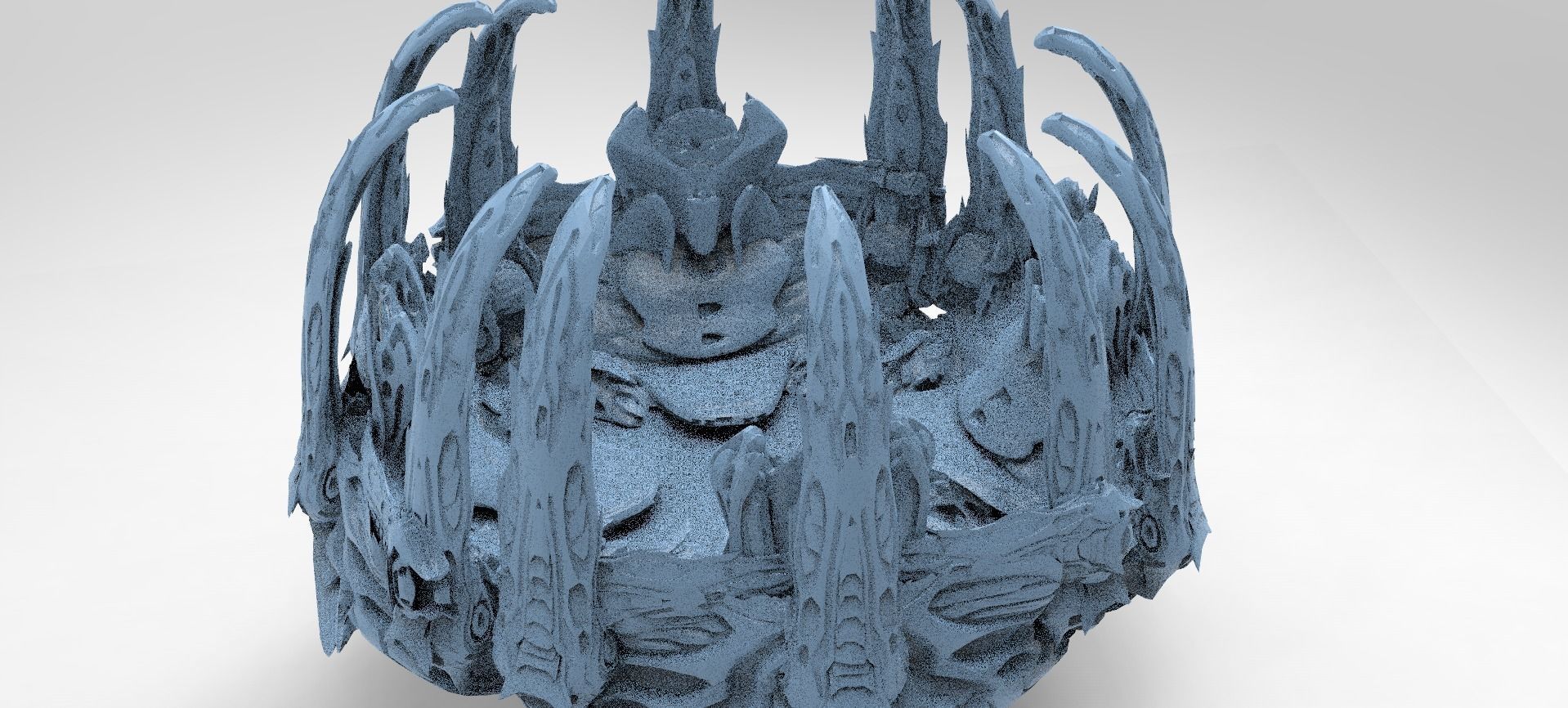 Wraith Hive Alien Platform 3D model_1