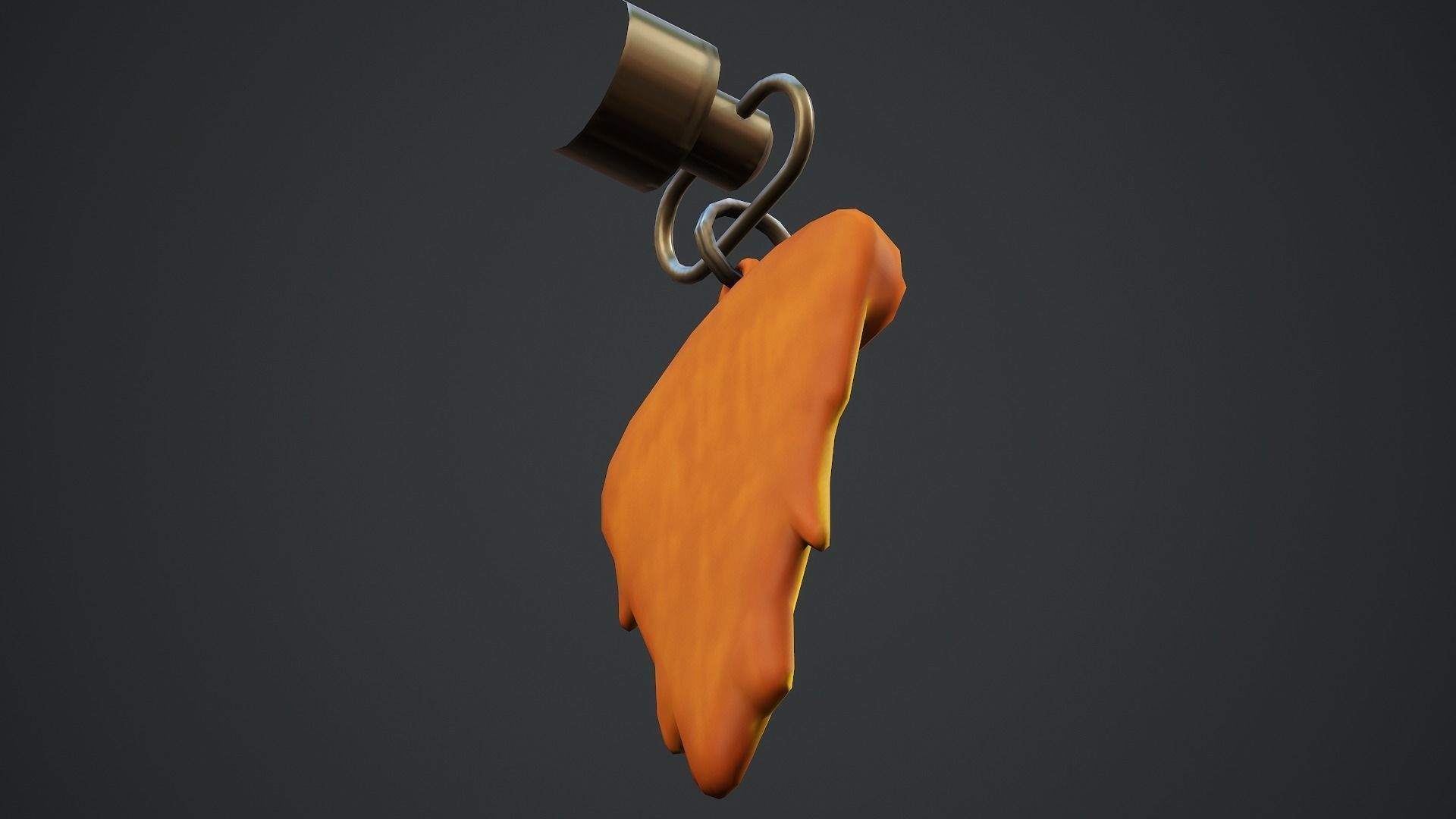 Pizza Weapon Charm - Low Poly Game Ready Low-poly 3D model_11