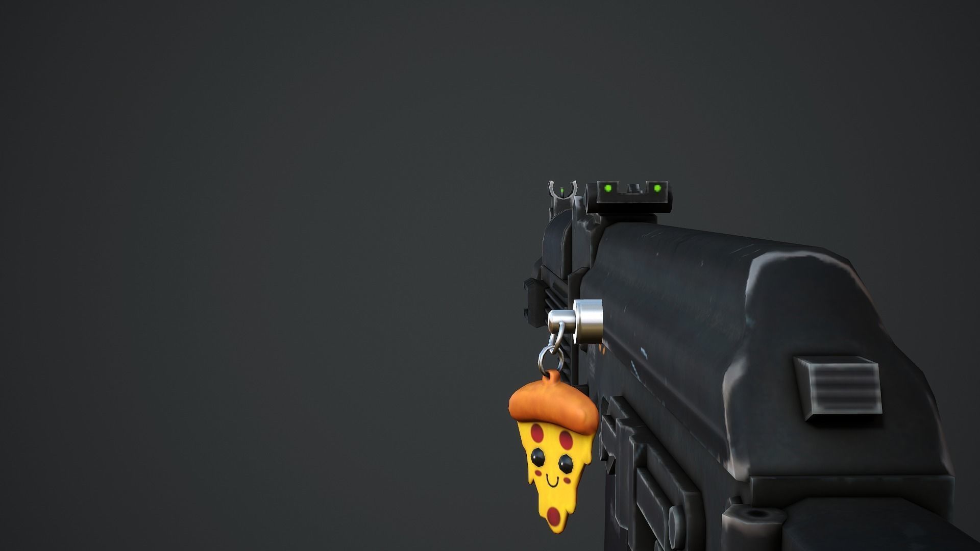 Pizza Weapon Charm - Low Poly Game Ready Low-poly 3D model_2
