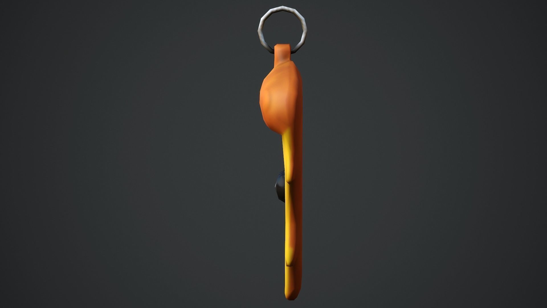 Pizza Weapon Charm - Low Poly Game Ready Low-poly 3D model_8