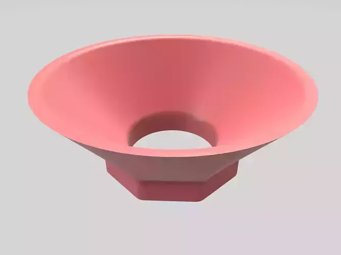 Screw On Hopper for Wide Mouth Jar 3D print model