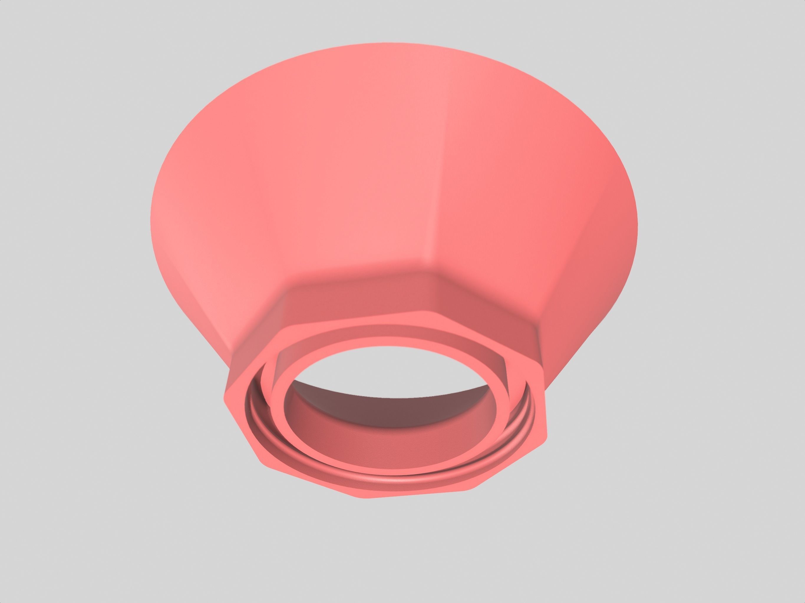 Screw On Hopper for Wide Mouth Jar 3D print model_1
