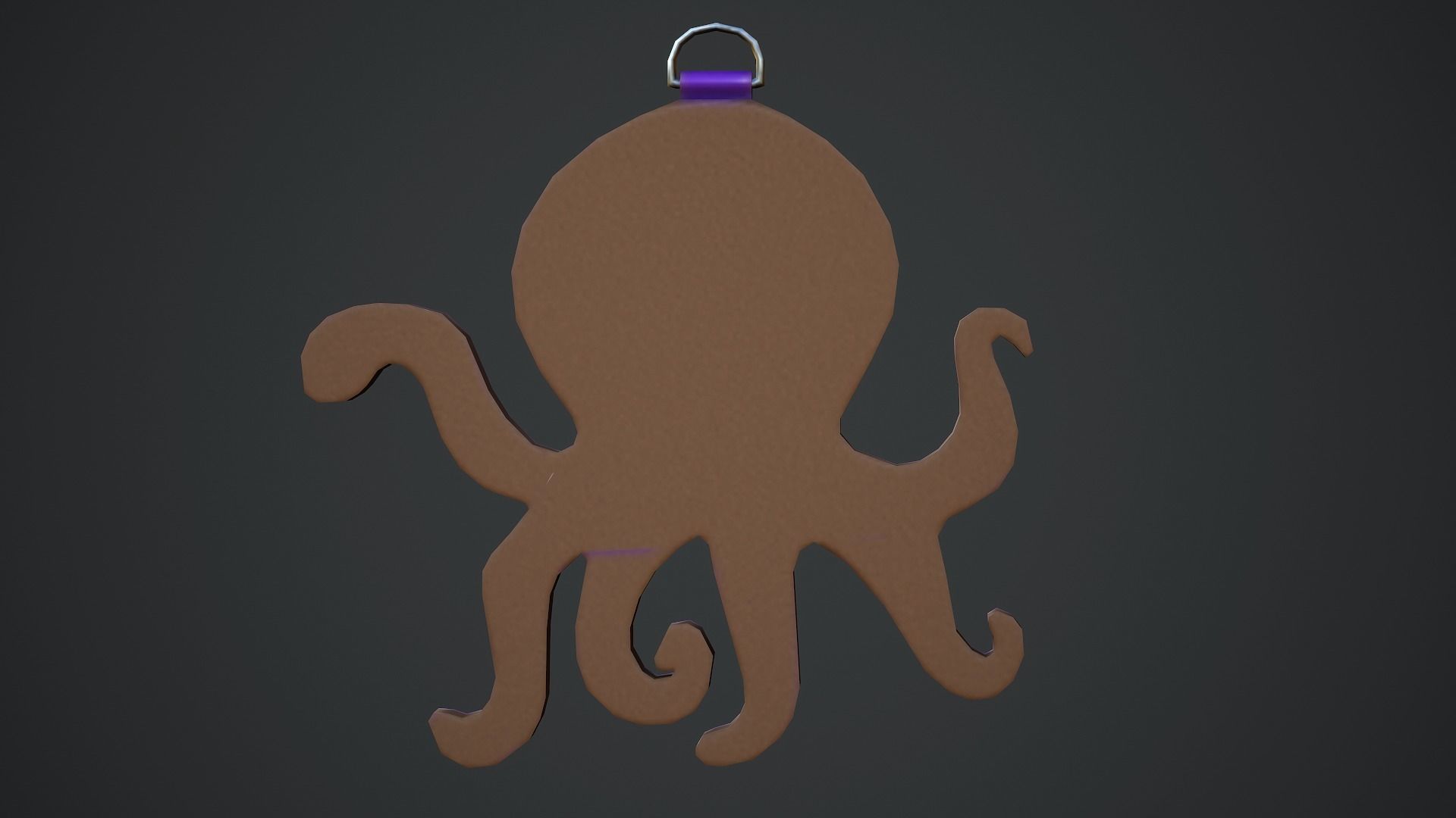 Octopus Weapon Charm - Low Poly Game Ready Low-poly 3D model_10