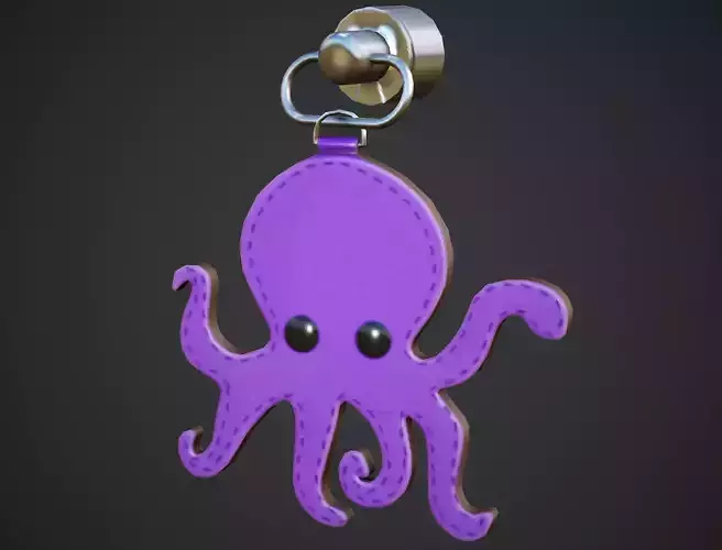 Octopus Weapon Charm - Low Poly Game Ready Low-poly 3D model Octopus Weapon Charm - Low Poly Game Ready Low-poly 3D model