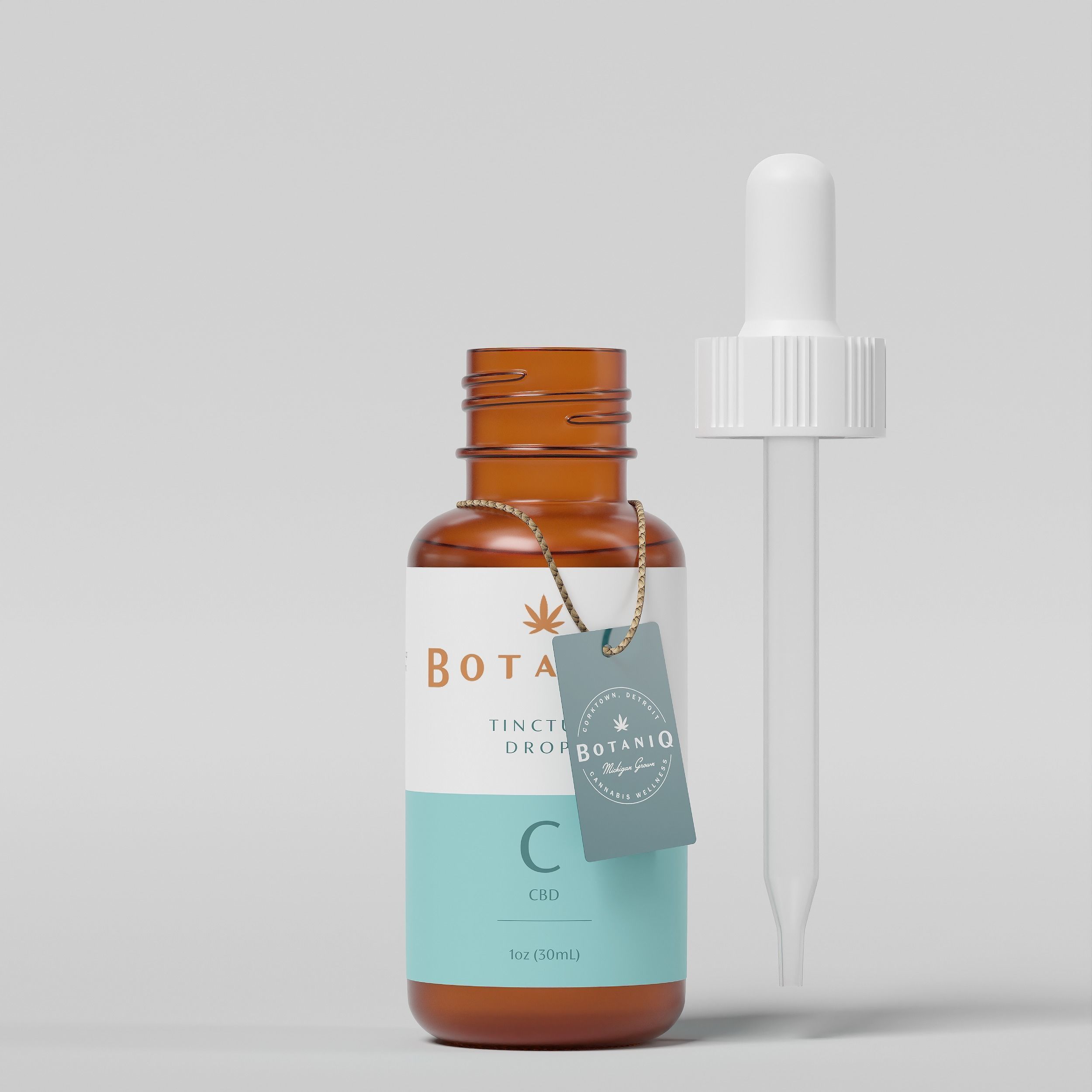 BOTANIQ Tinture Drops CBD Low-poly 3D model_4