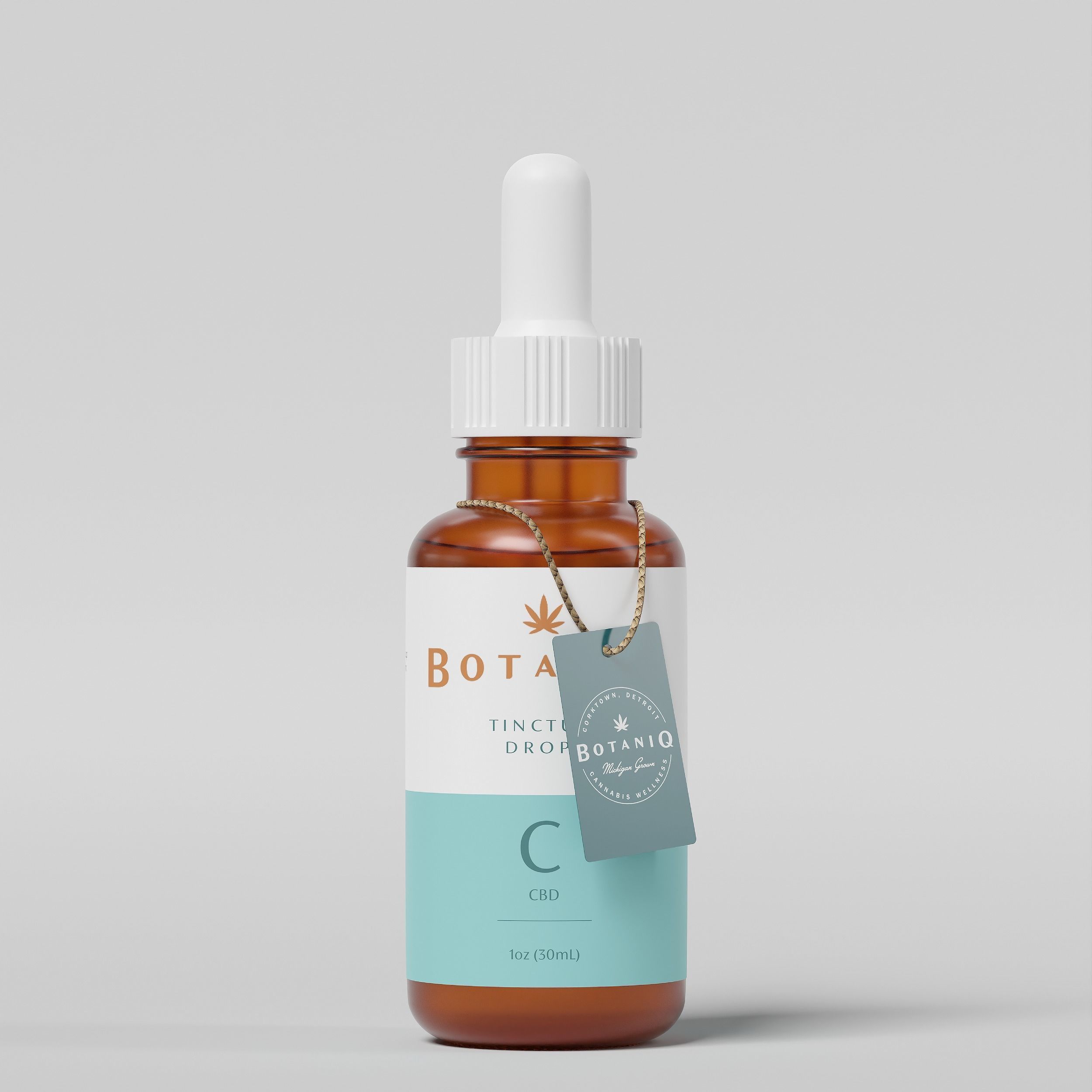 BOTANIQ Tinture Drops CBD Low-poly 3D model_3