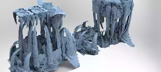 Wraith Hive Alien Platform huge 2 versions