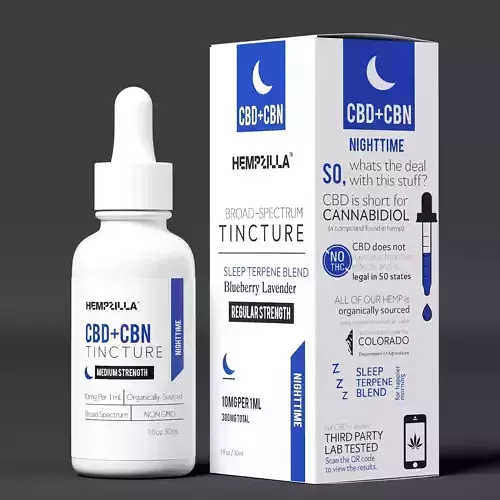 Hempzilla CBD CBN Sleep Terpene Blend
