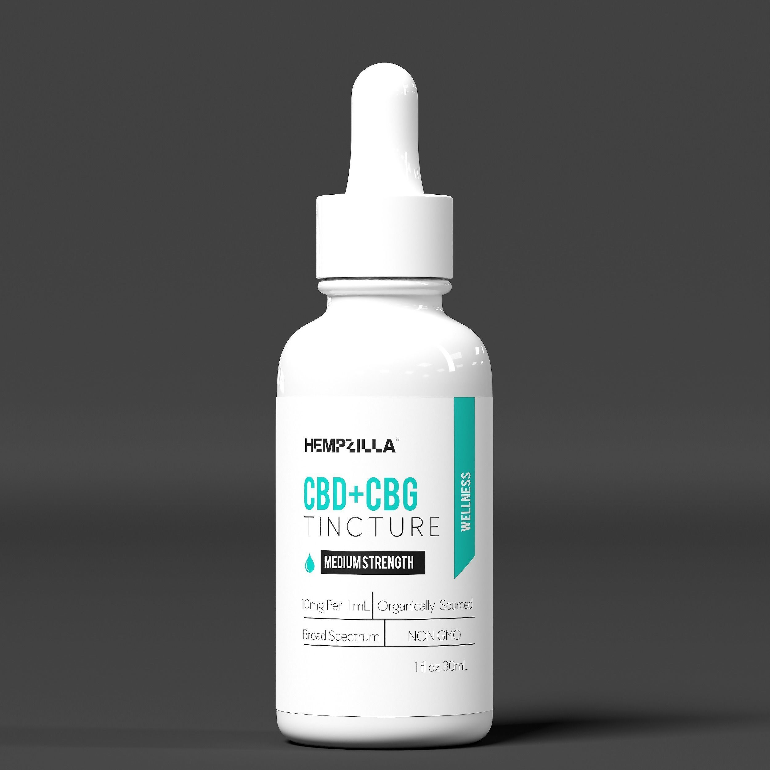Hempzilla CBD CBG Wellness Formula Low-poly 3D model_3