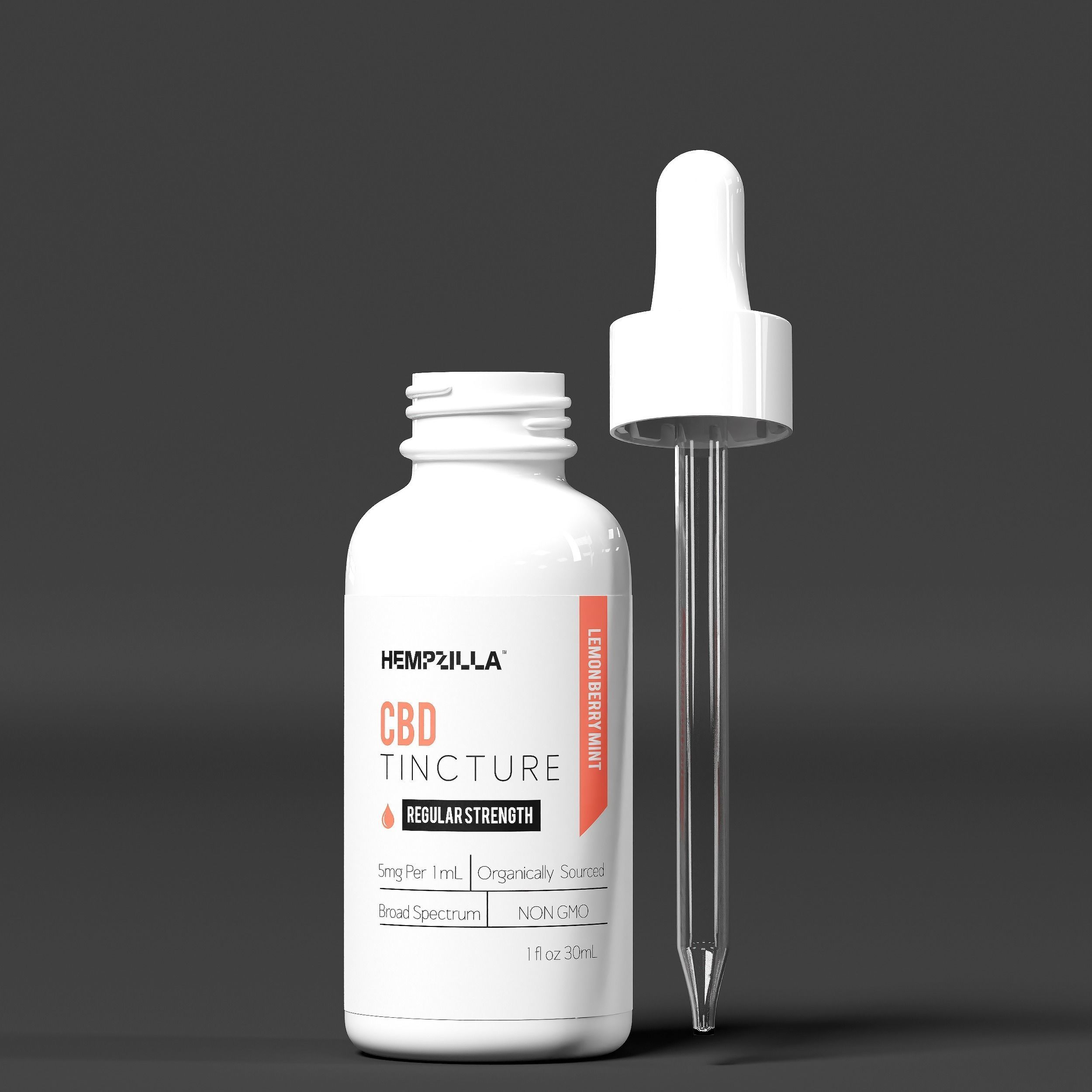 Hempzilla CBD Lemon Berry Mint Low-poly 3D model_4