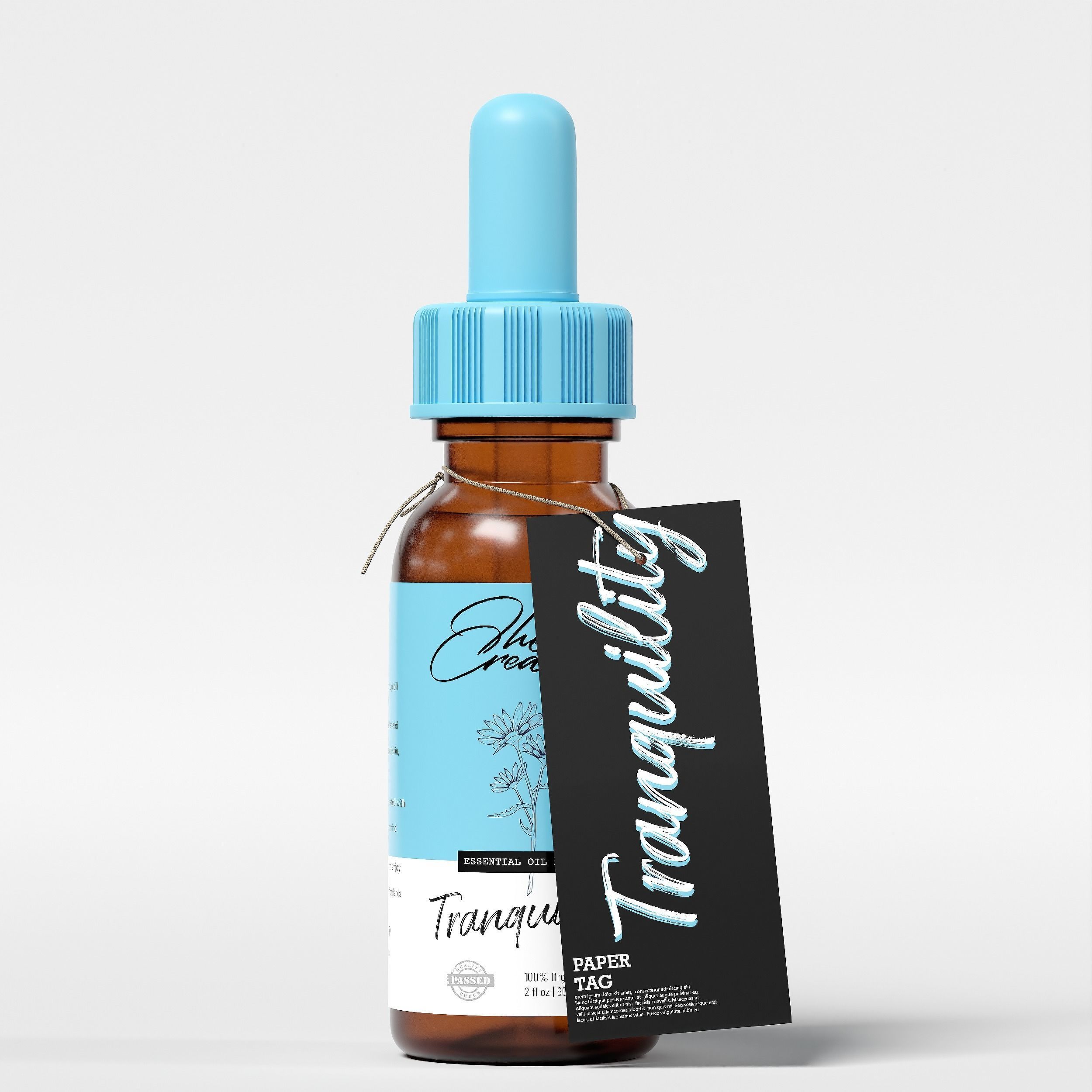 Essential Oil Blend Tranquility Low-poly 3D model_1