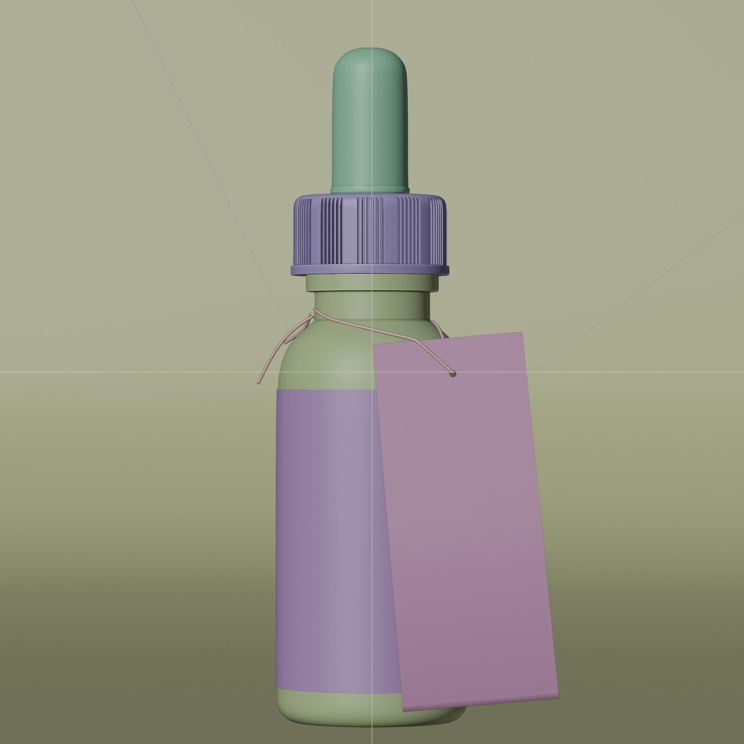 Essential Oil Blend Tranquility Low-poly 3D model_10