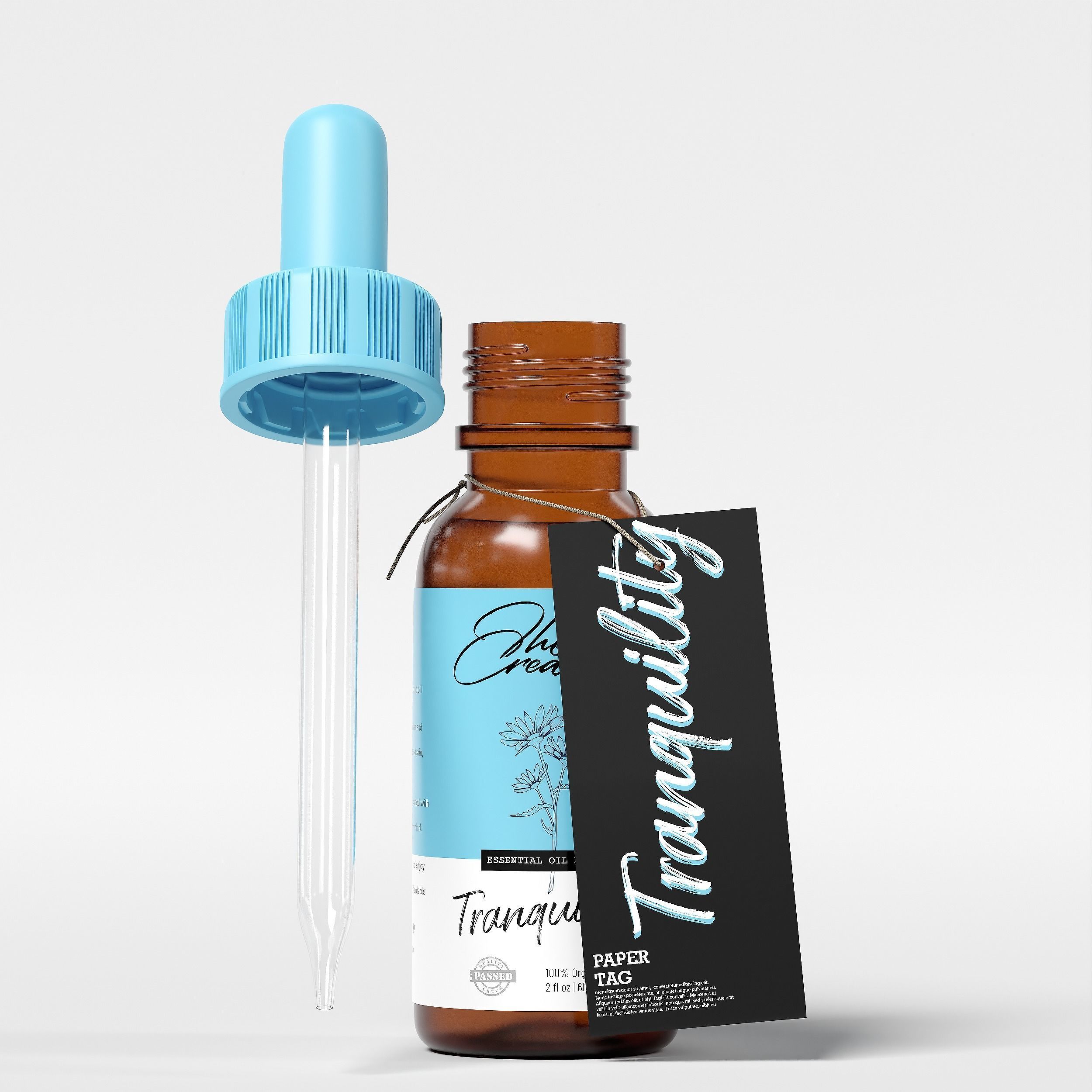 Essential Oil Blend Tranquility Low-poly 3D model_4