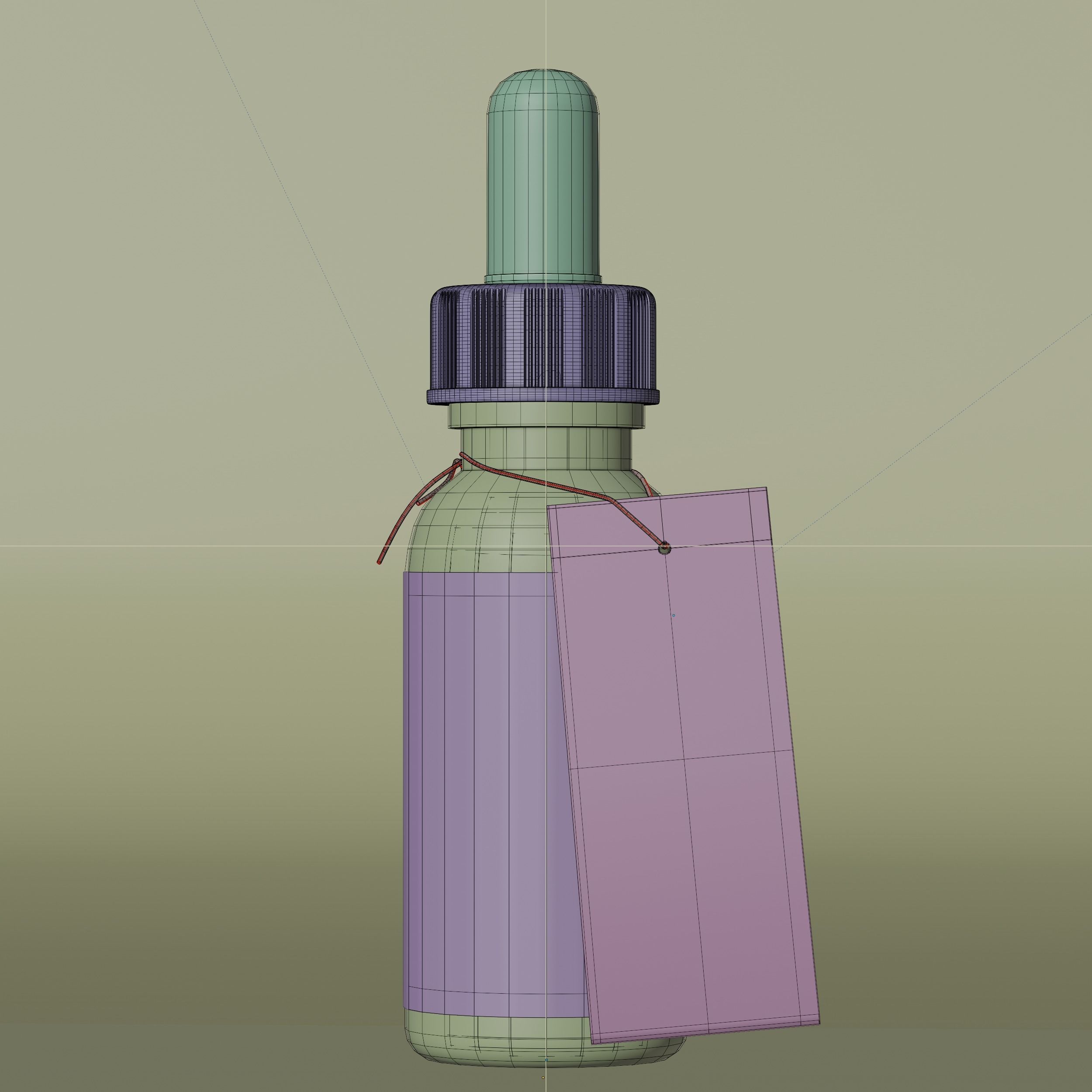 Essential Oil Blend Harmony Low-poly 3D model_11