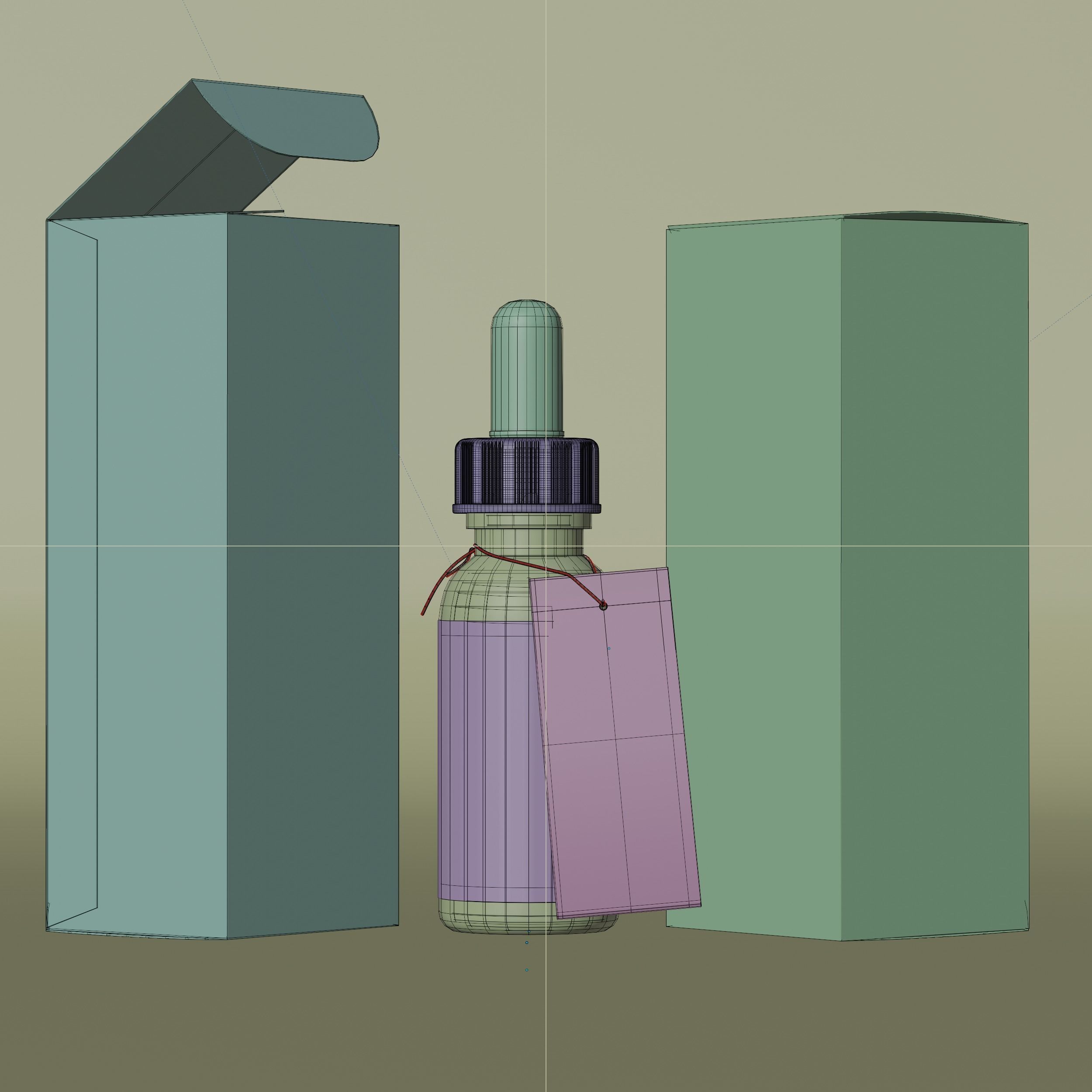 Essential Oil Blend Harmony Low-poly 3D model_8