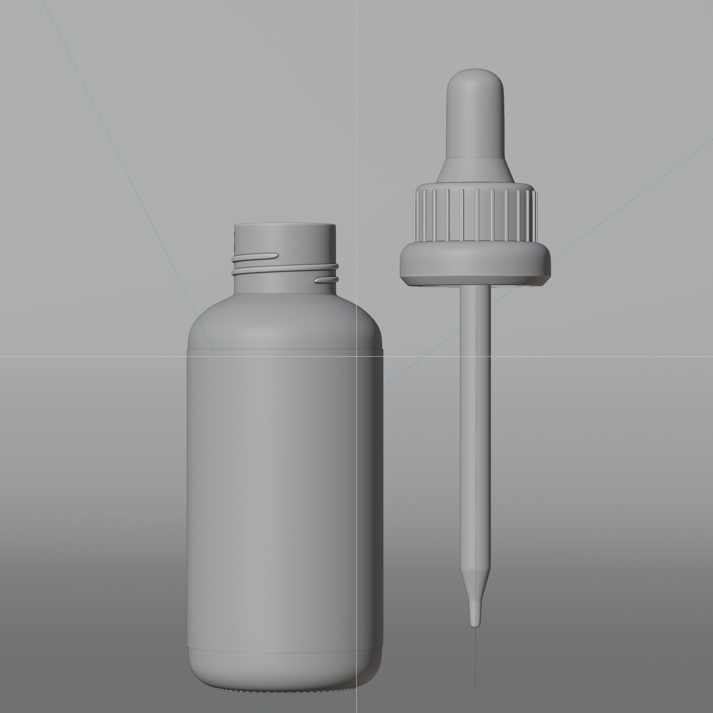 Elixinol Daily Balance Winter Mint CBD Tincture Low-poly 3D model_14