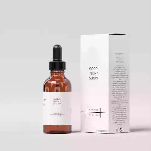 Dropper Bottle Mockup  9 Low-poly 3D model