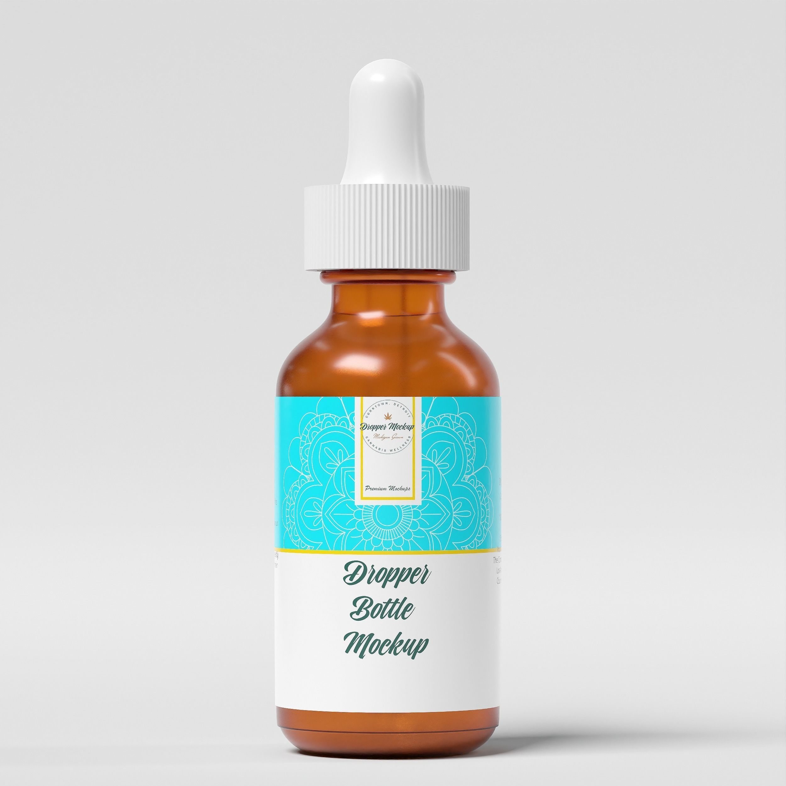 Dropper Bottle Mockup  7 Low-poly 3D model_3