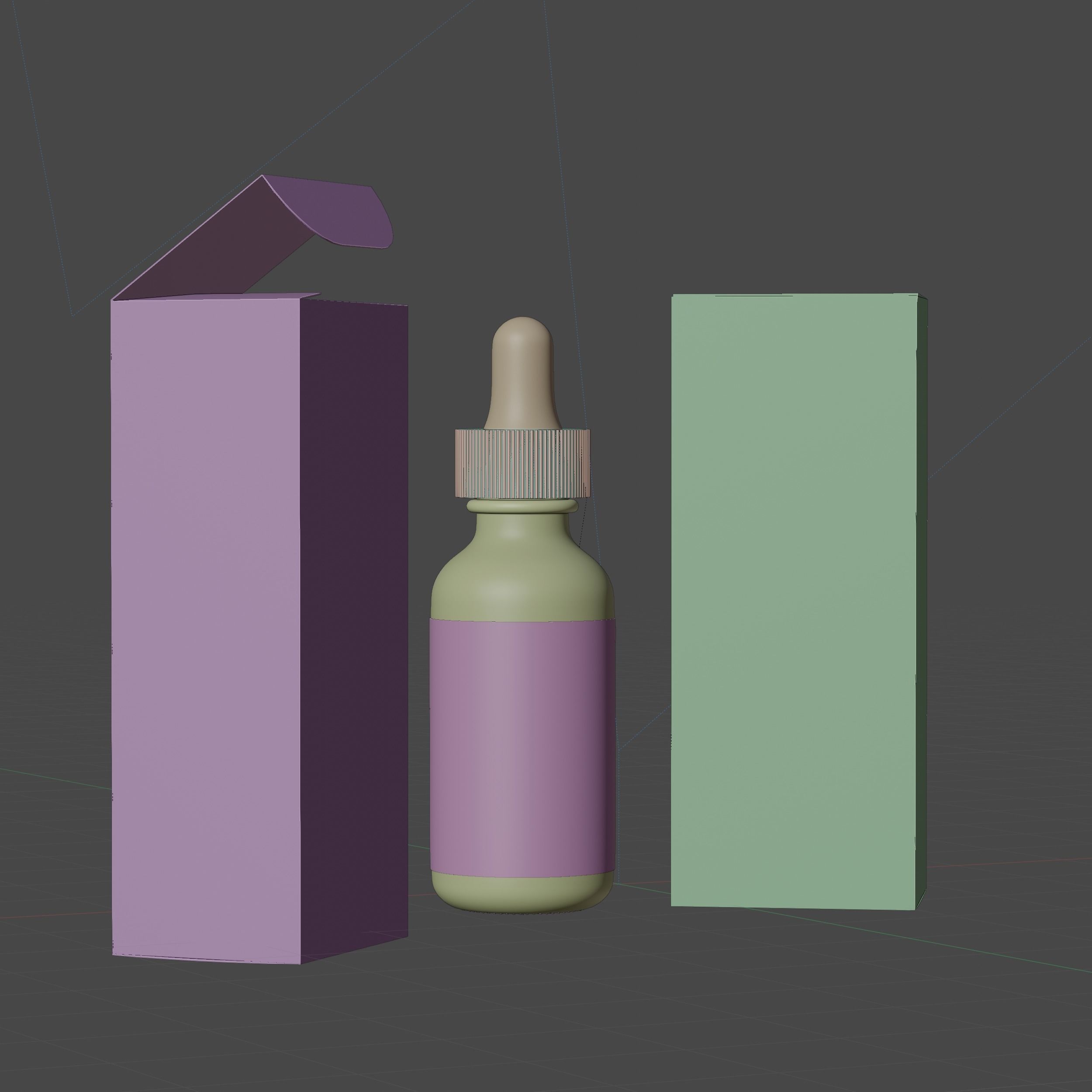 Dropper Bottle Mockup 3 Low-poly 3D model_6