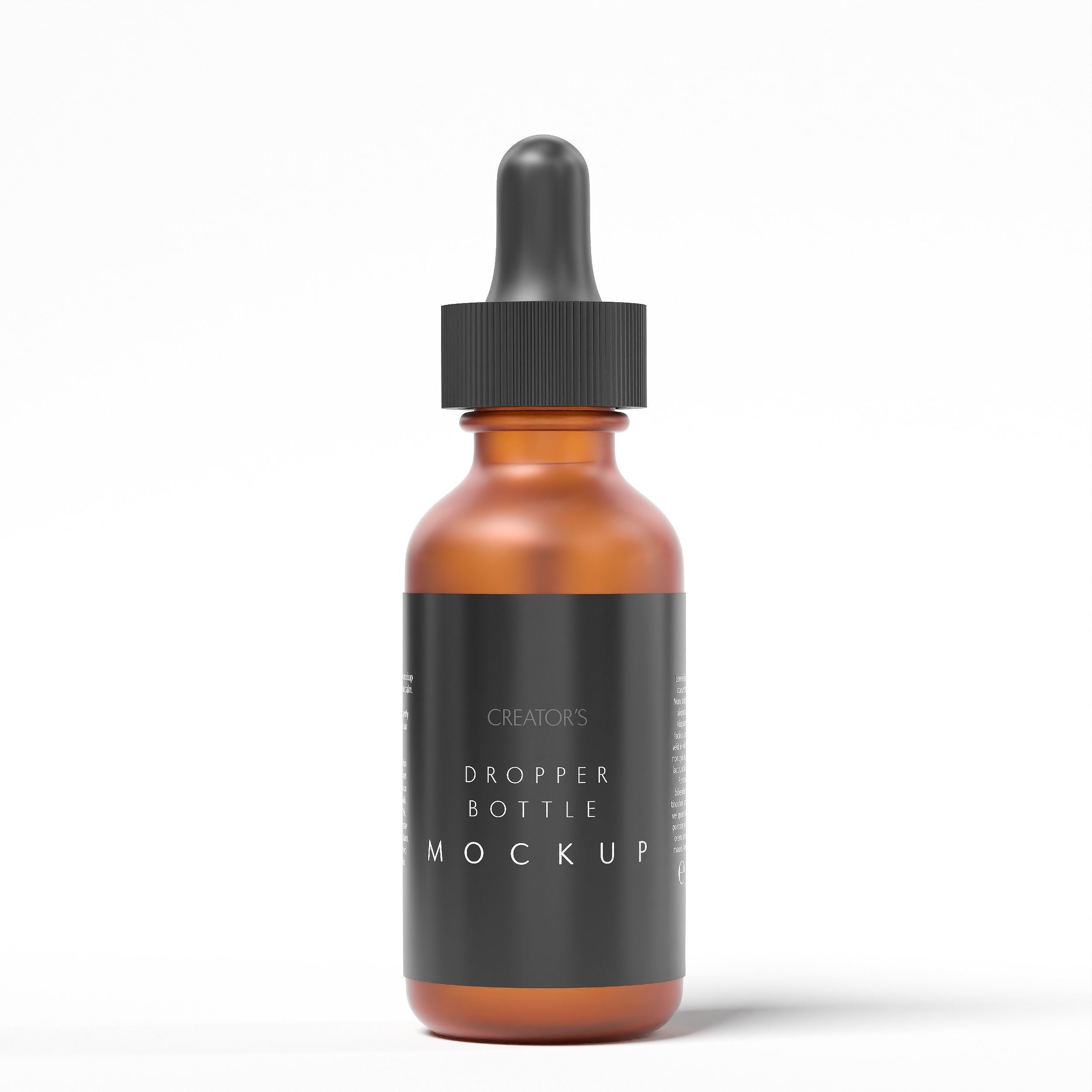 Dropper Bottle Mockup 3 Low-poly 3D model_3