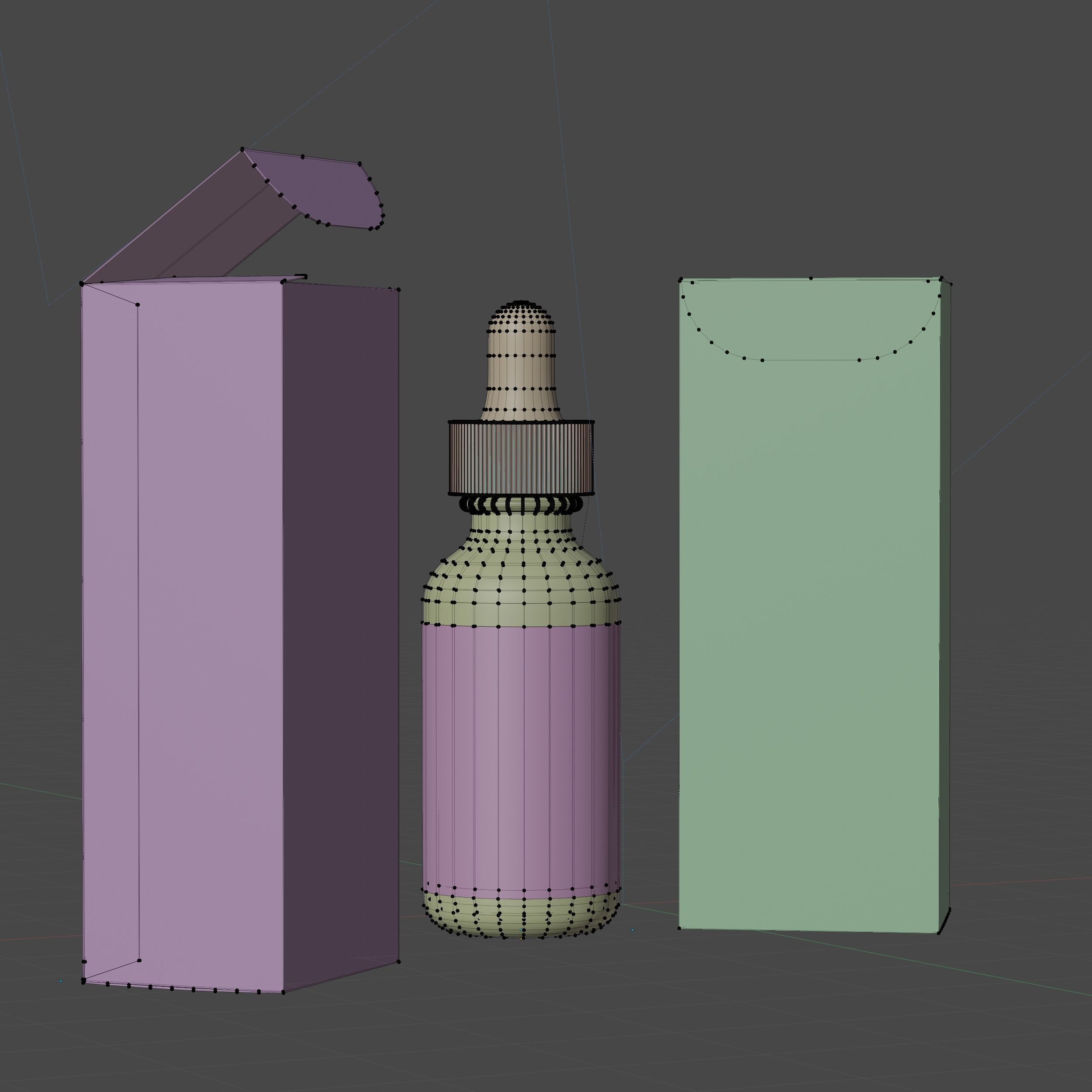 Dropper Bottle Mockup 3 Low-poly 3D model_7