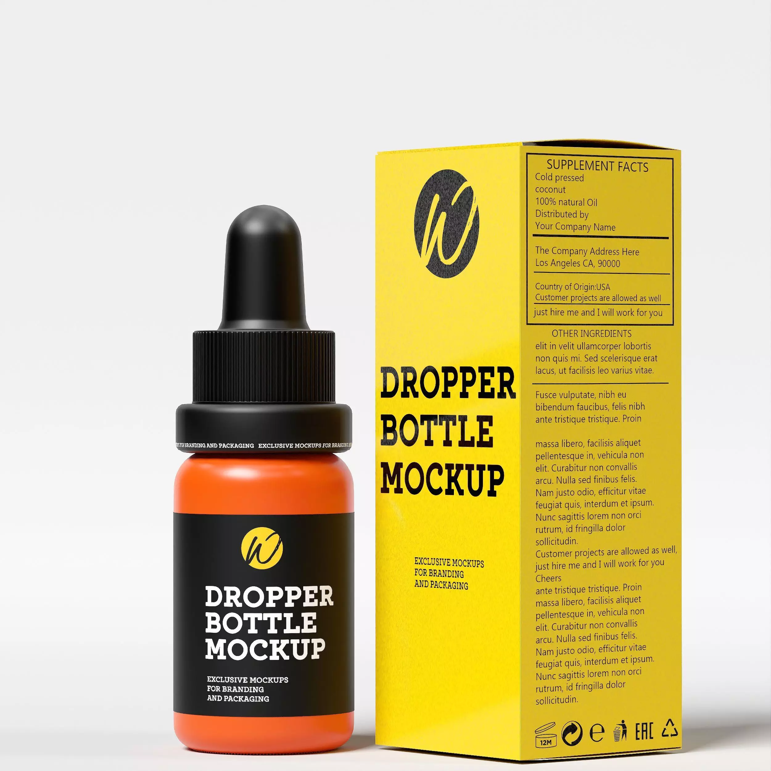 Dropper Bottle Mockup  28 Low-poly 3D model_0