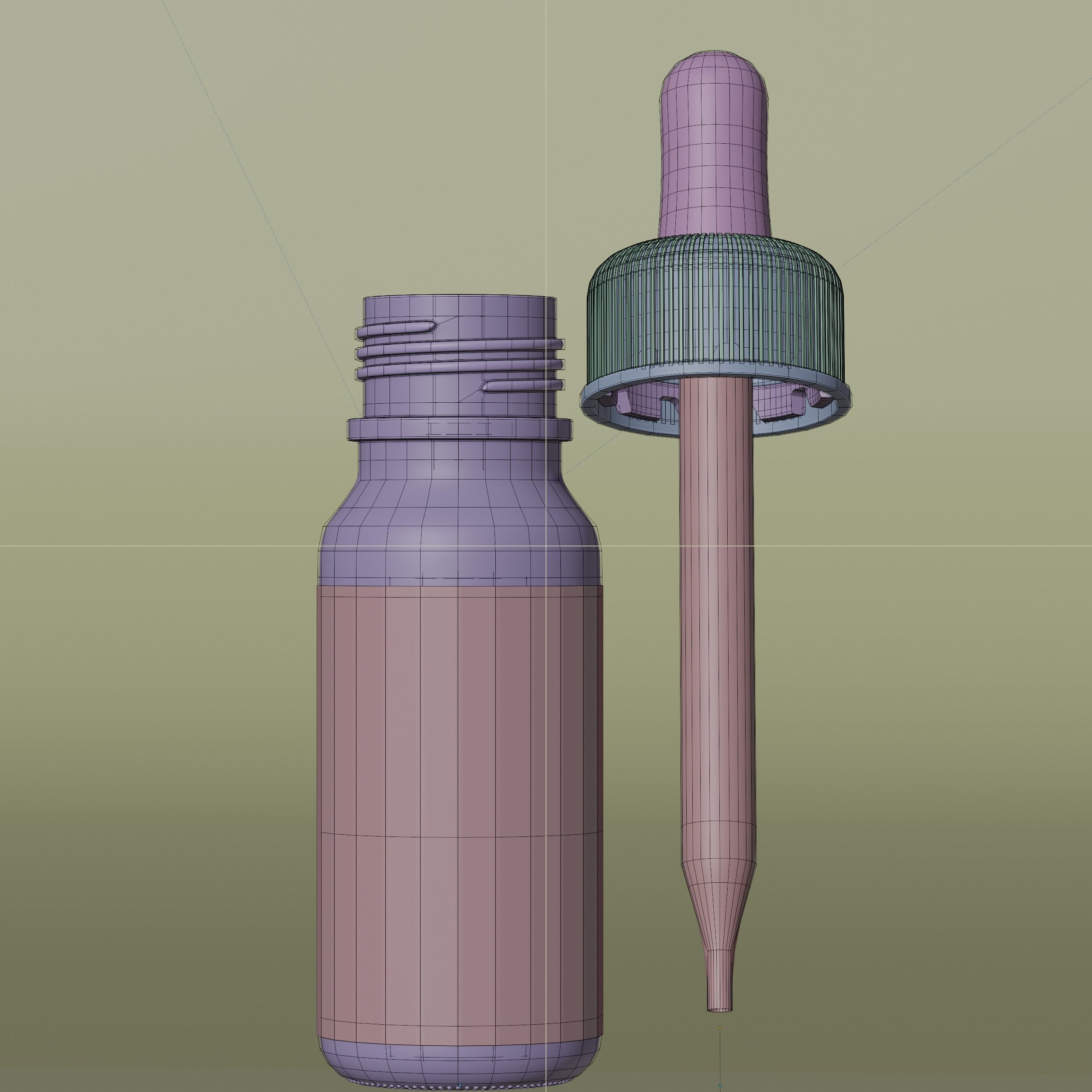 Dropper Bottle Mockup  27 Low-poly 3D model_8