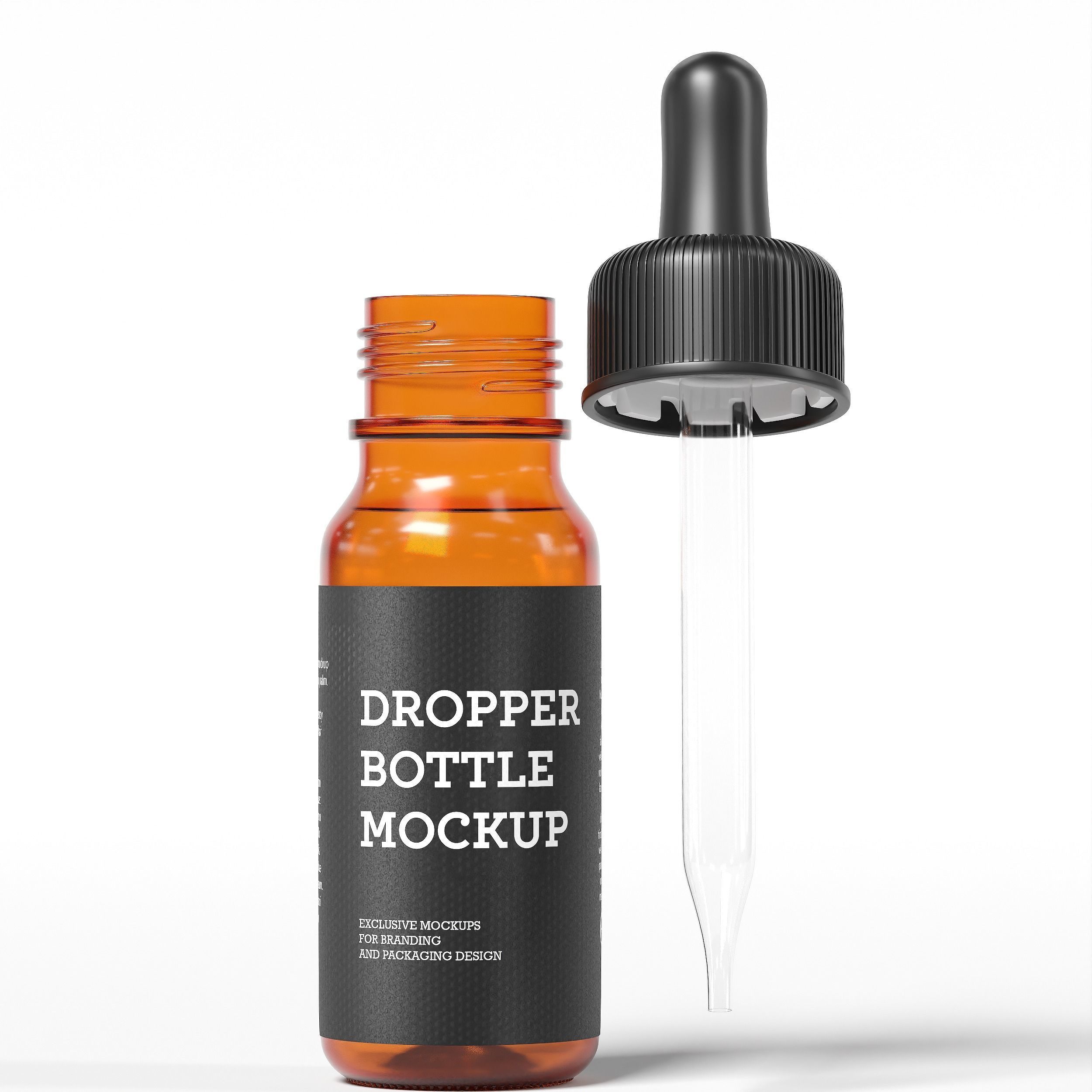 Dropper Bottle Mockup  27 Low-poly 3D model_4