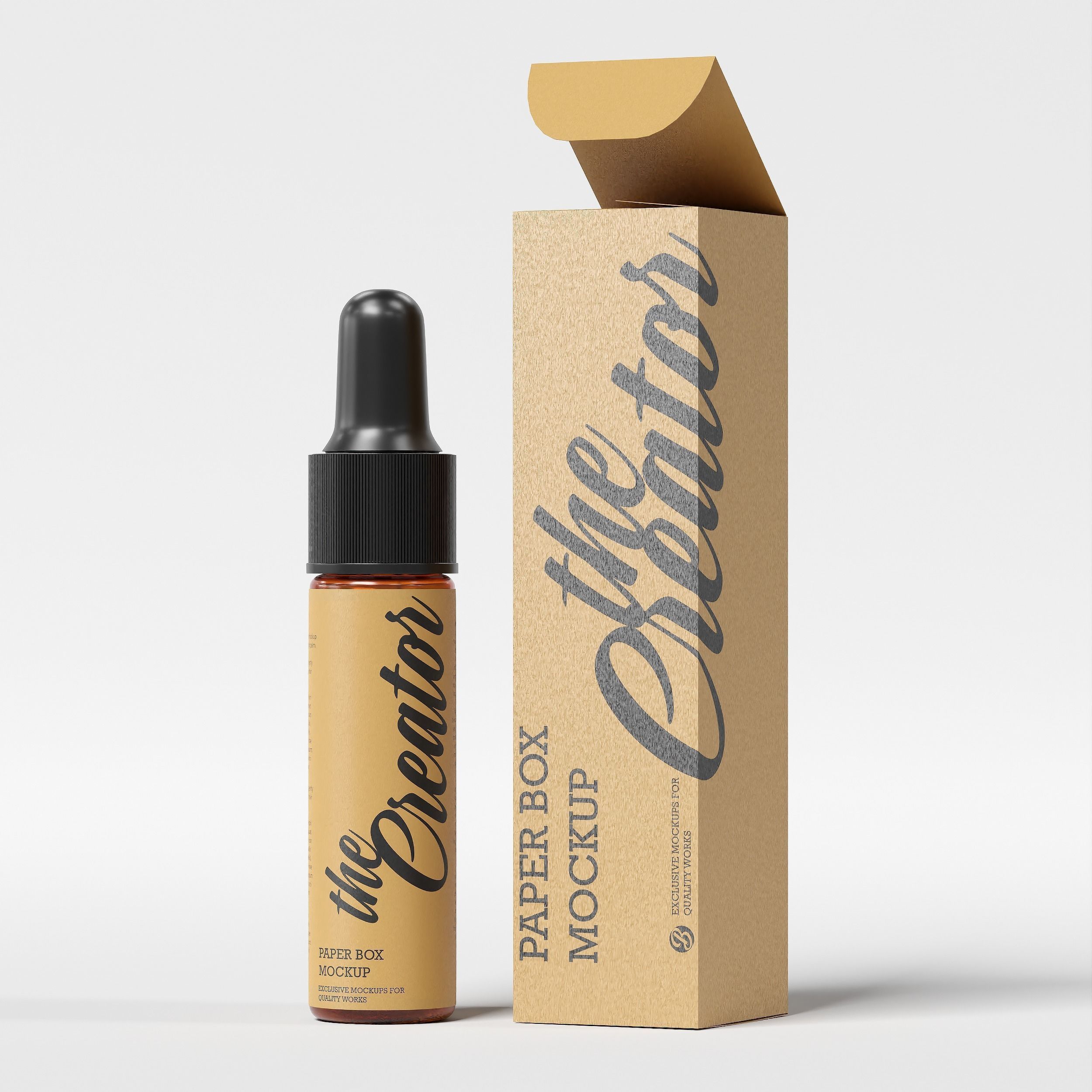 Dropper Bottle Mockup  24 Low-poly 3D model_1