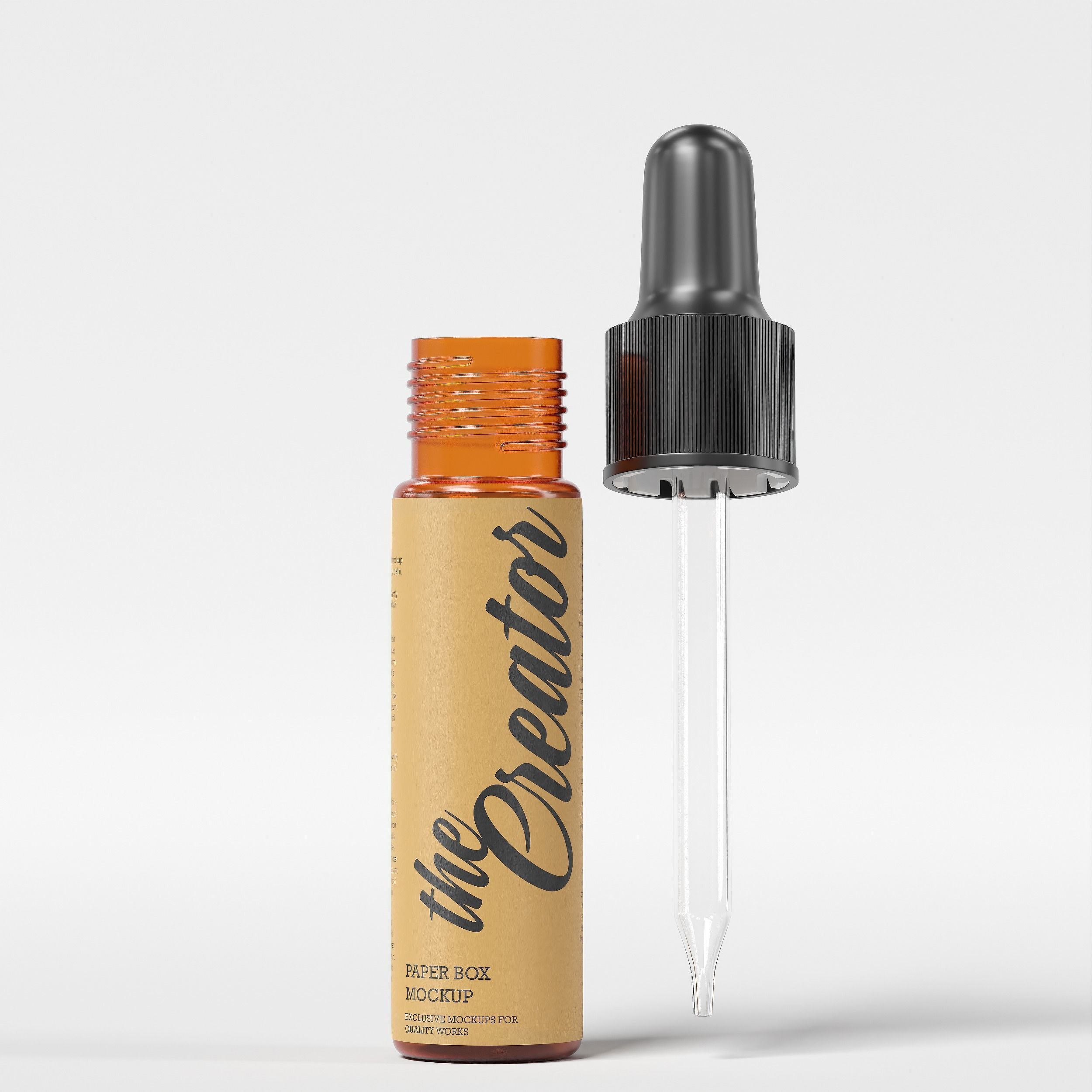 Dropper Bottle Mockup  24 Low-poly 3D model_3