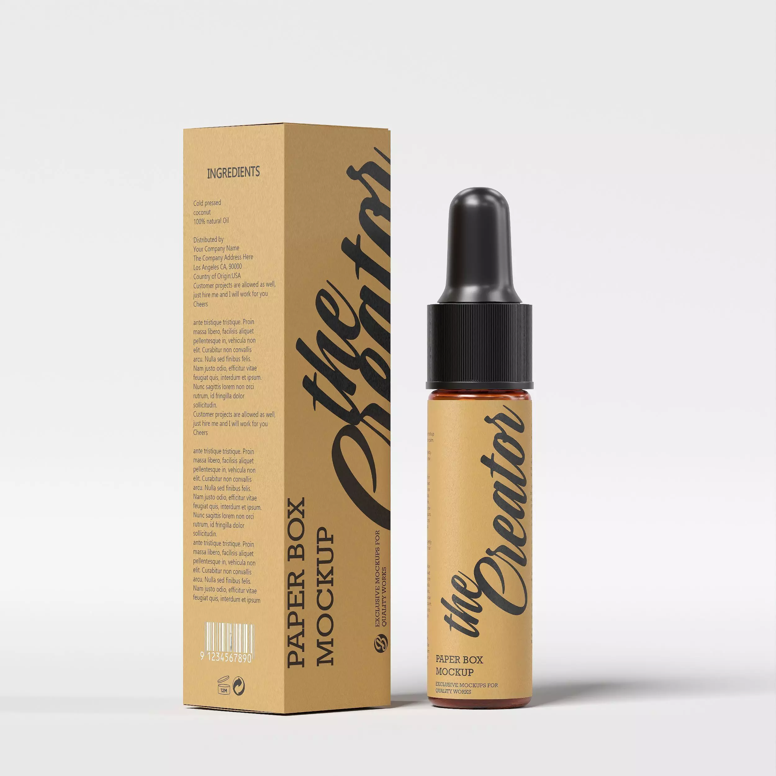 Dropper Bottle Mockup  24 Low-poly 3D model_0