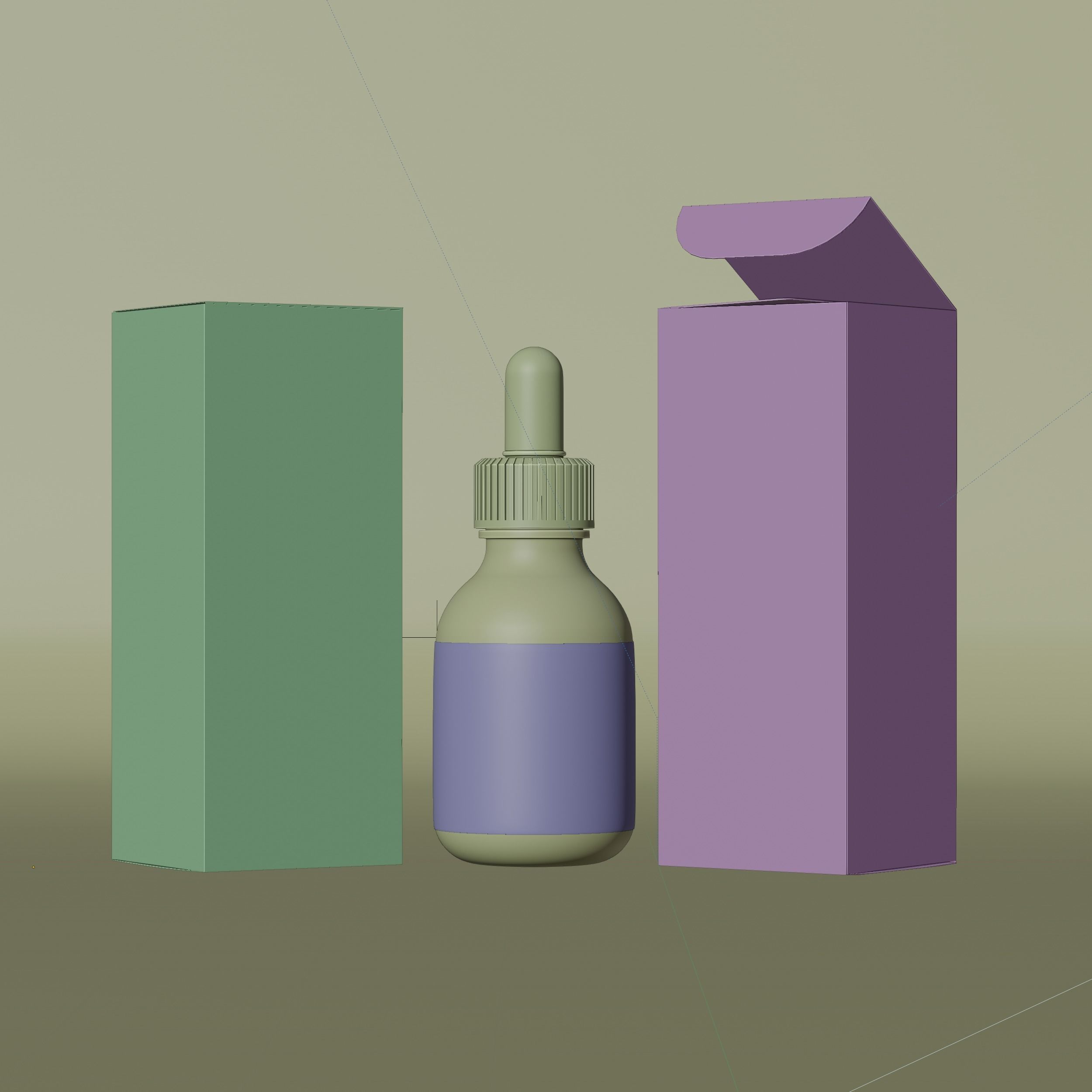 Dropper Bottle Mockup 2 Low-poly 3D model_6