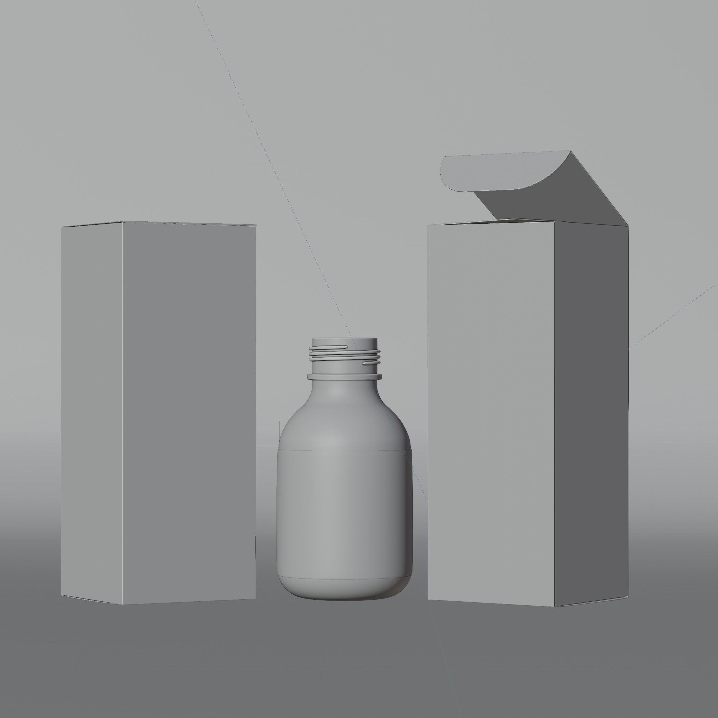Dropper Bottle Mockup 2 Low-poly 3D model_8