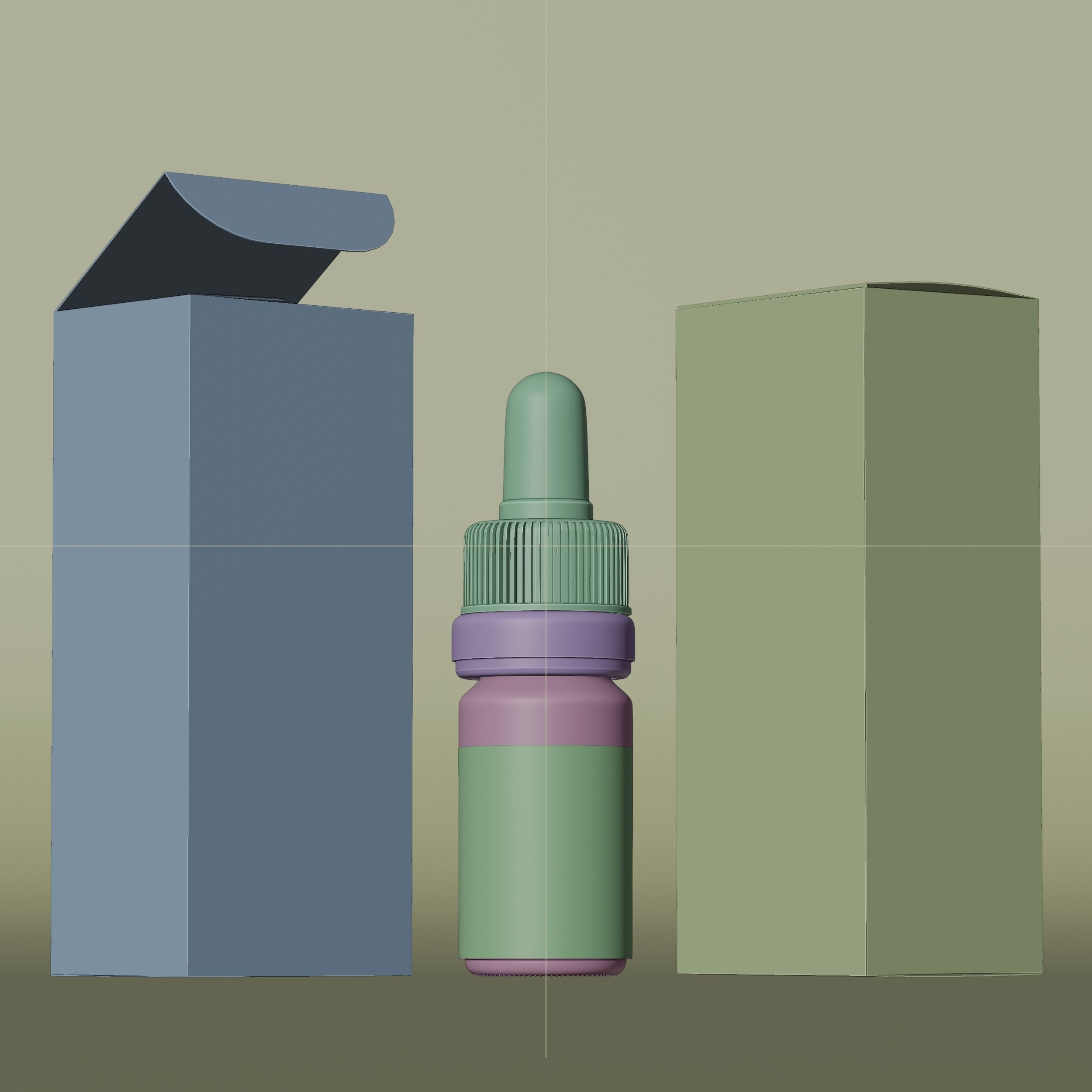 Dropper Bottle Mockup 18 Low-poly 3D model_8