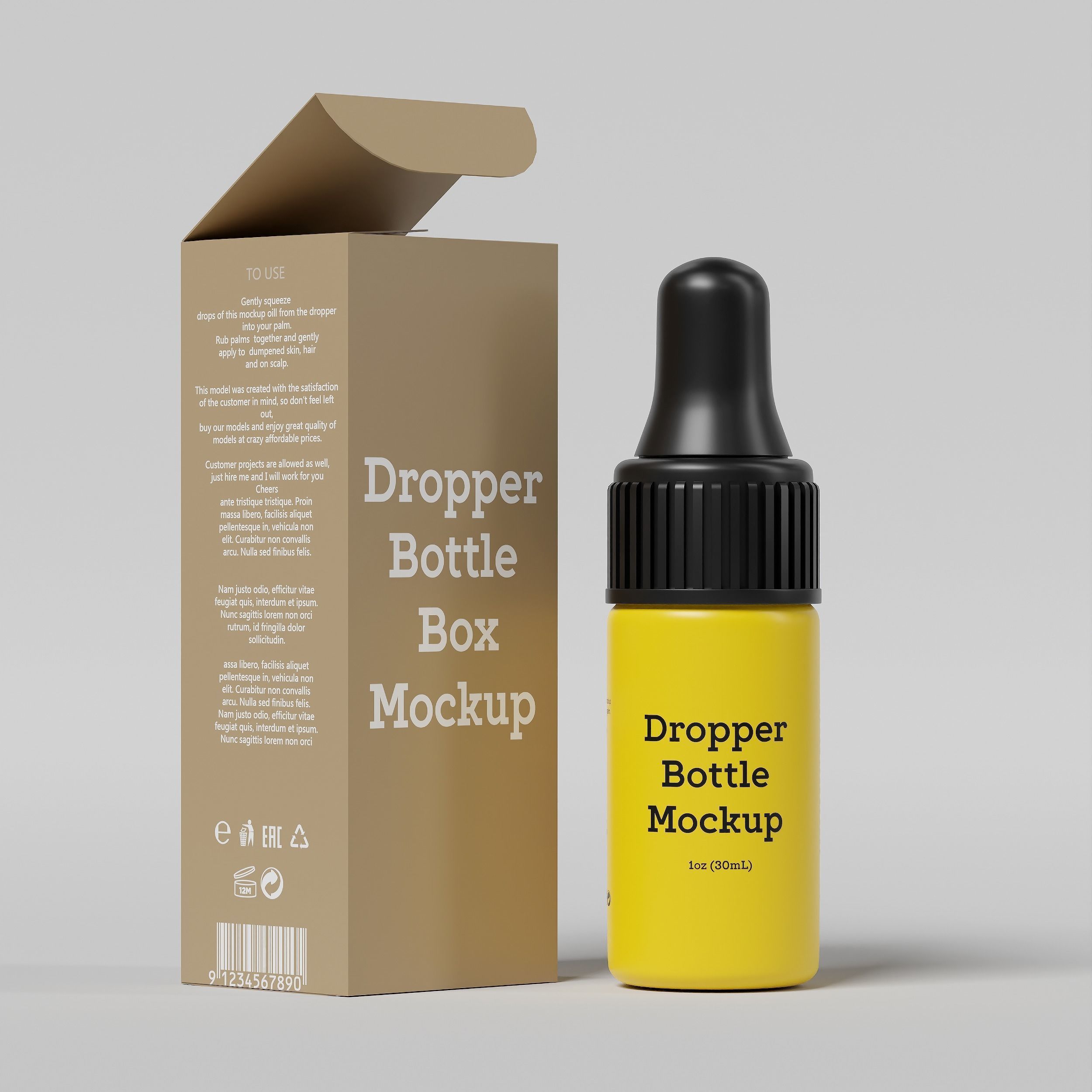Dropper Bottle Mockup  16 Low-poly 3D model_5