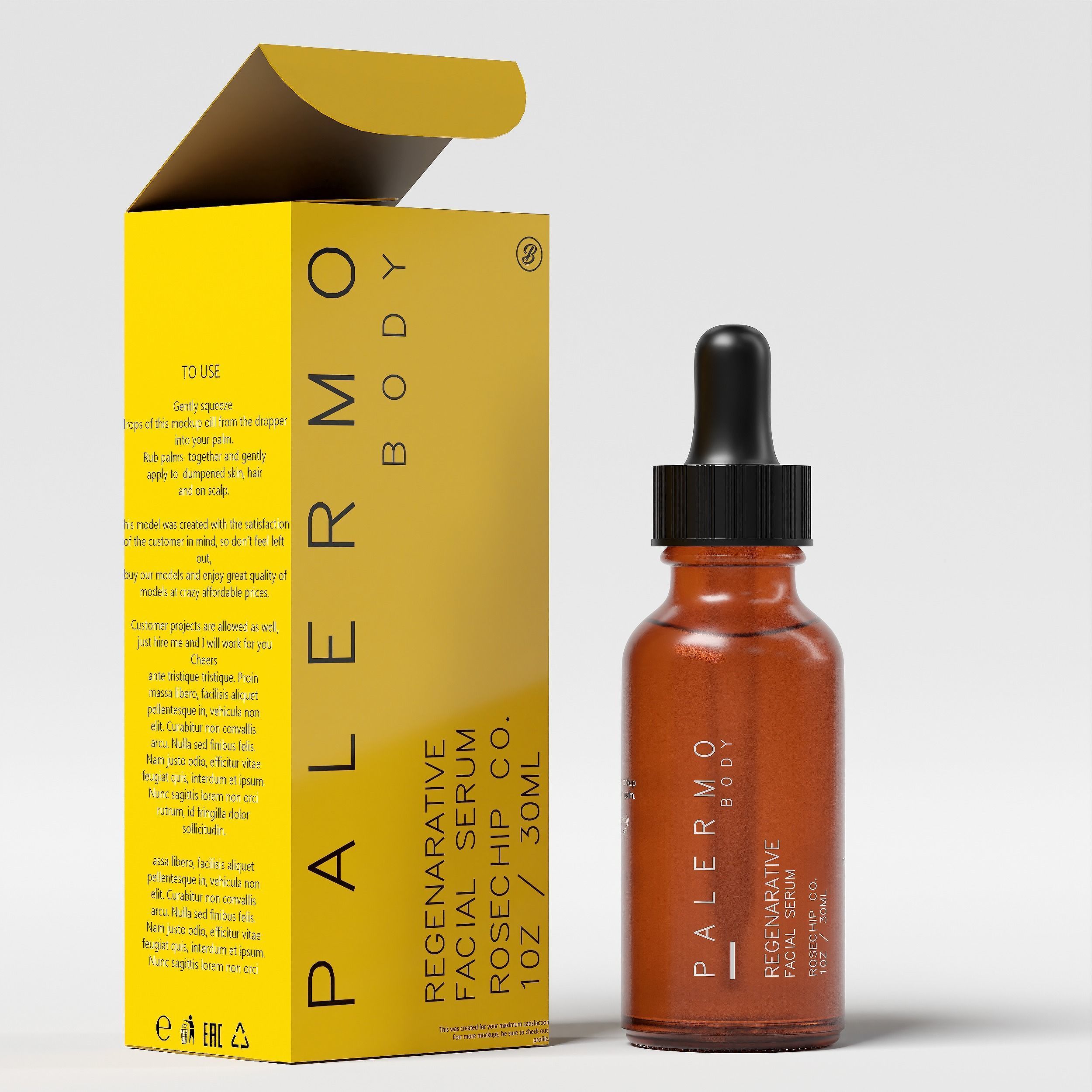 Dropper Bottle Mockup 11 Low-poly 3D model_2