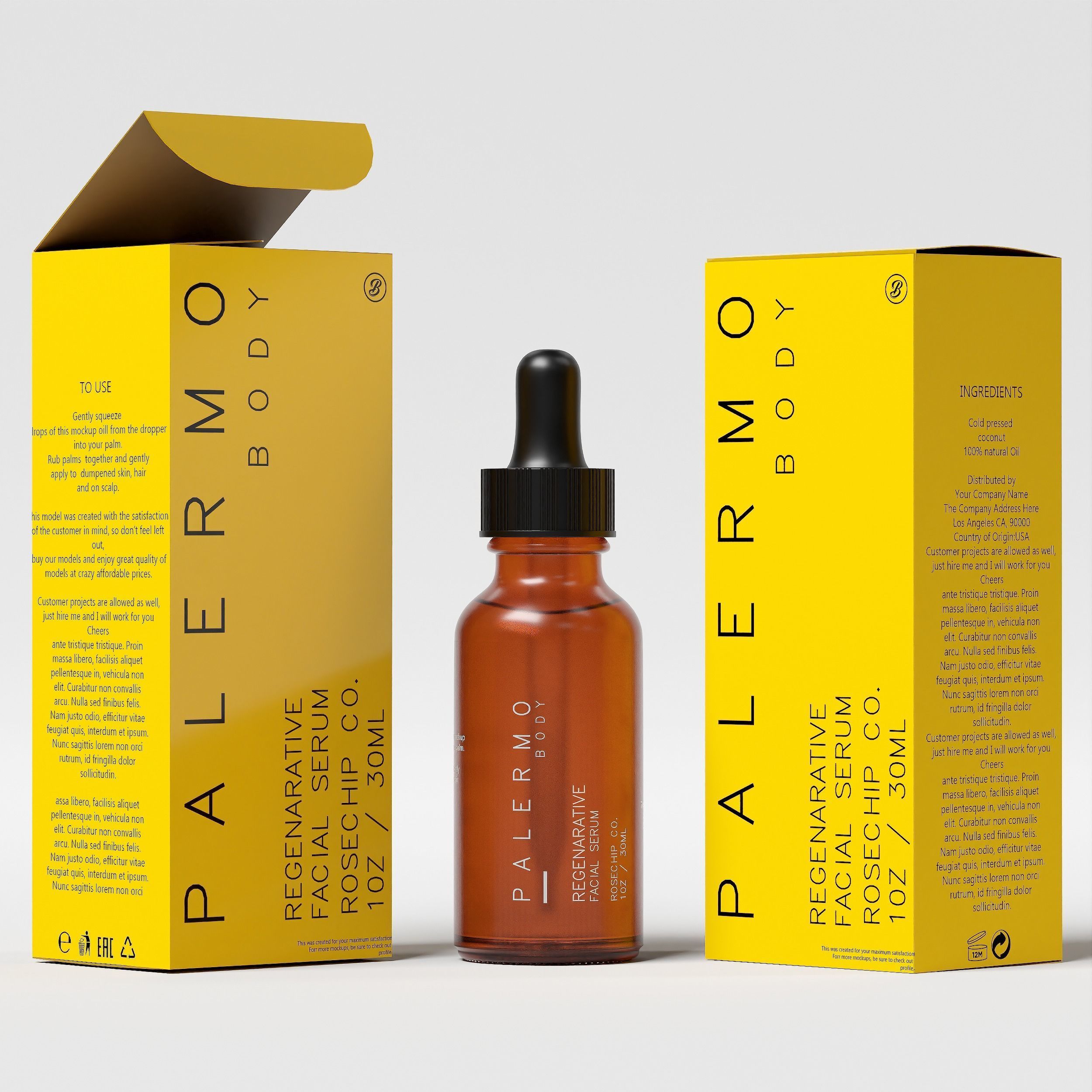 Dropper Bottle Mockup 11 Low-poly 3D model_1