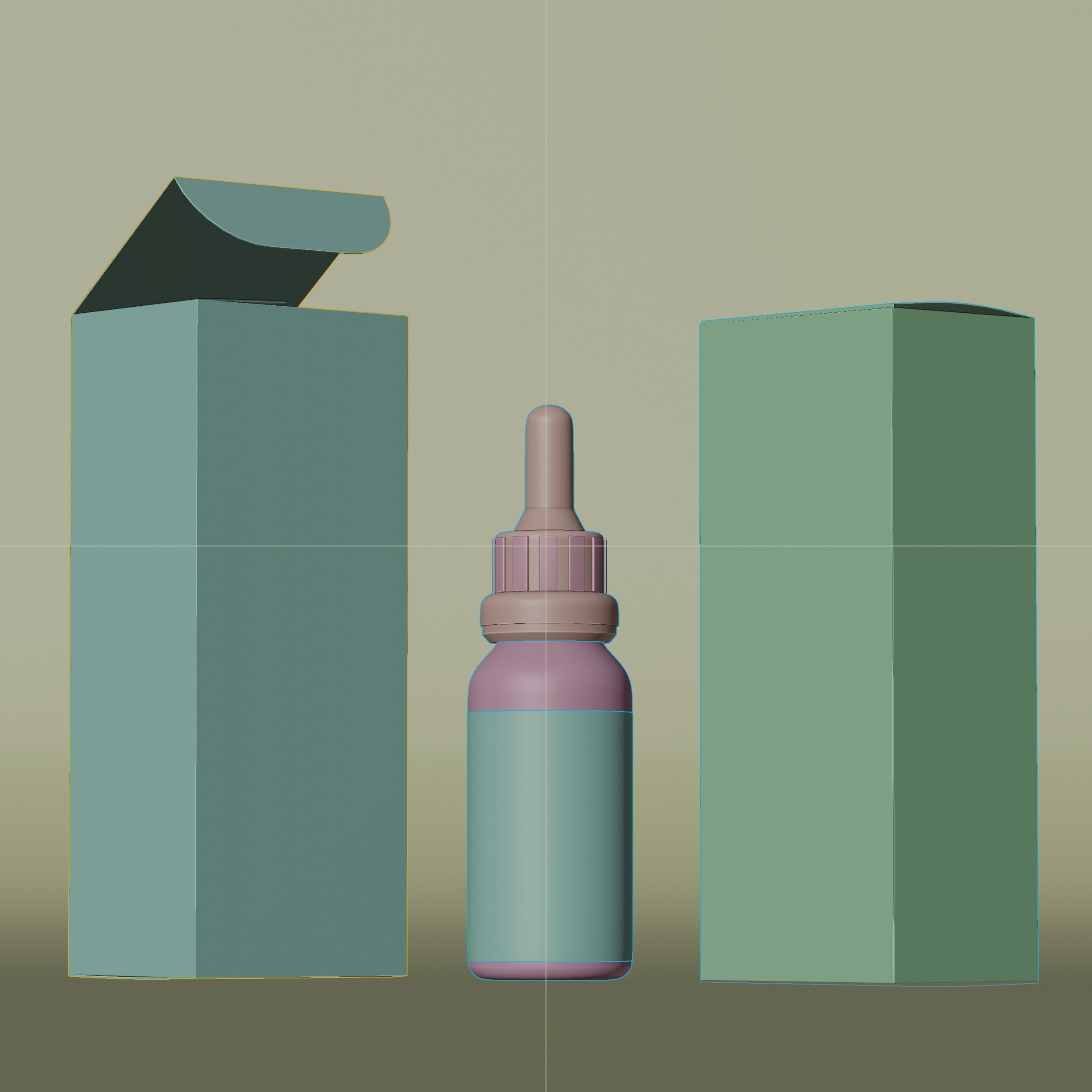 Dropper Bottle Mockup 10 Low-poly 3D model_3