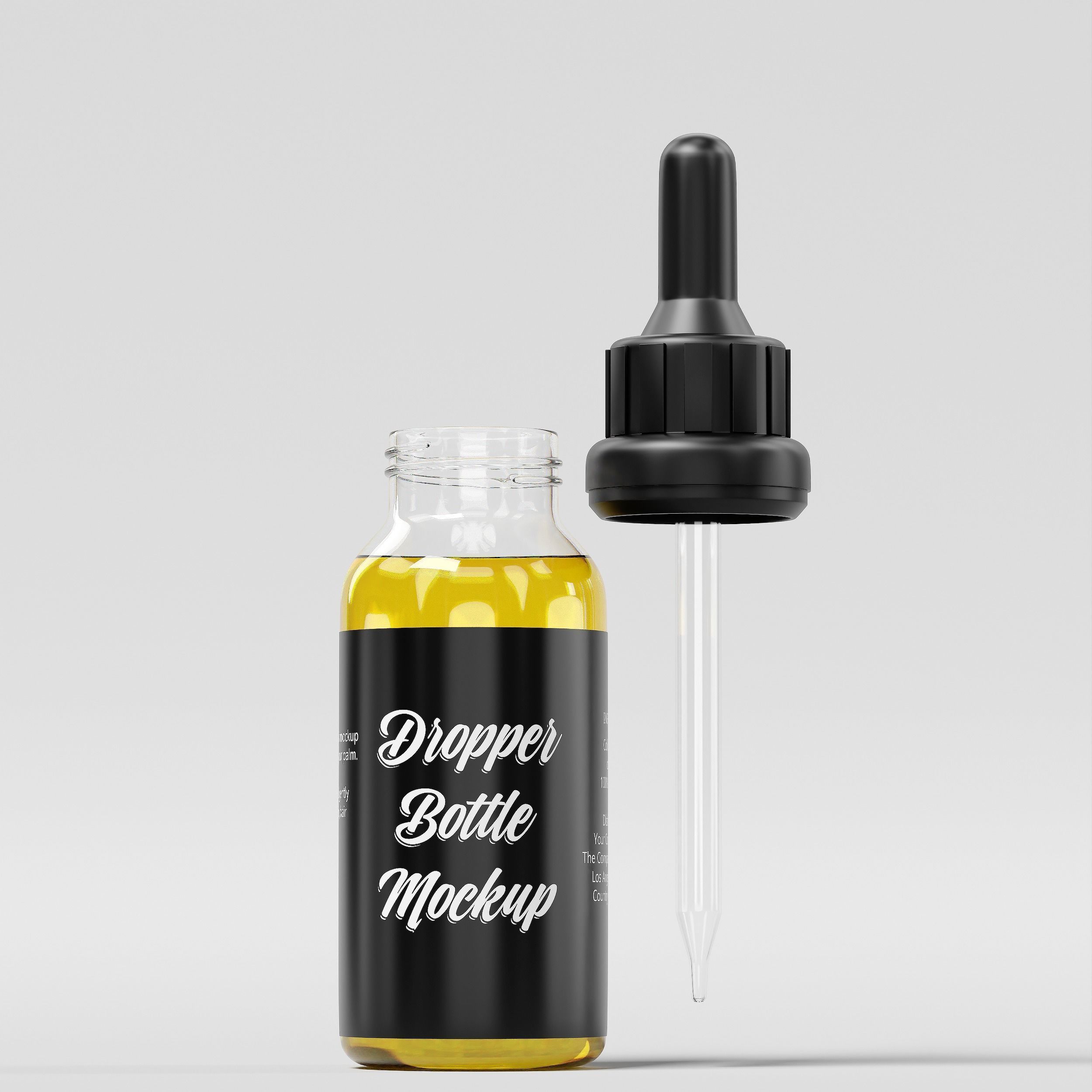Dropper Bottle Mockup 10 Low-poly 3D model_5