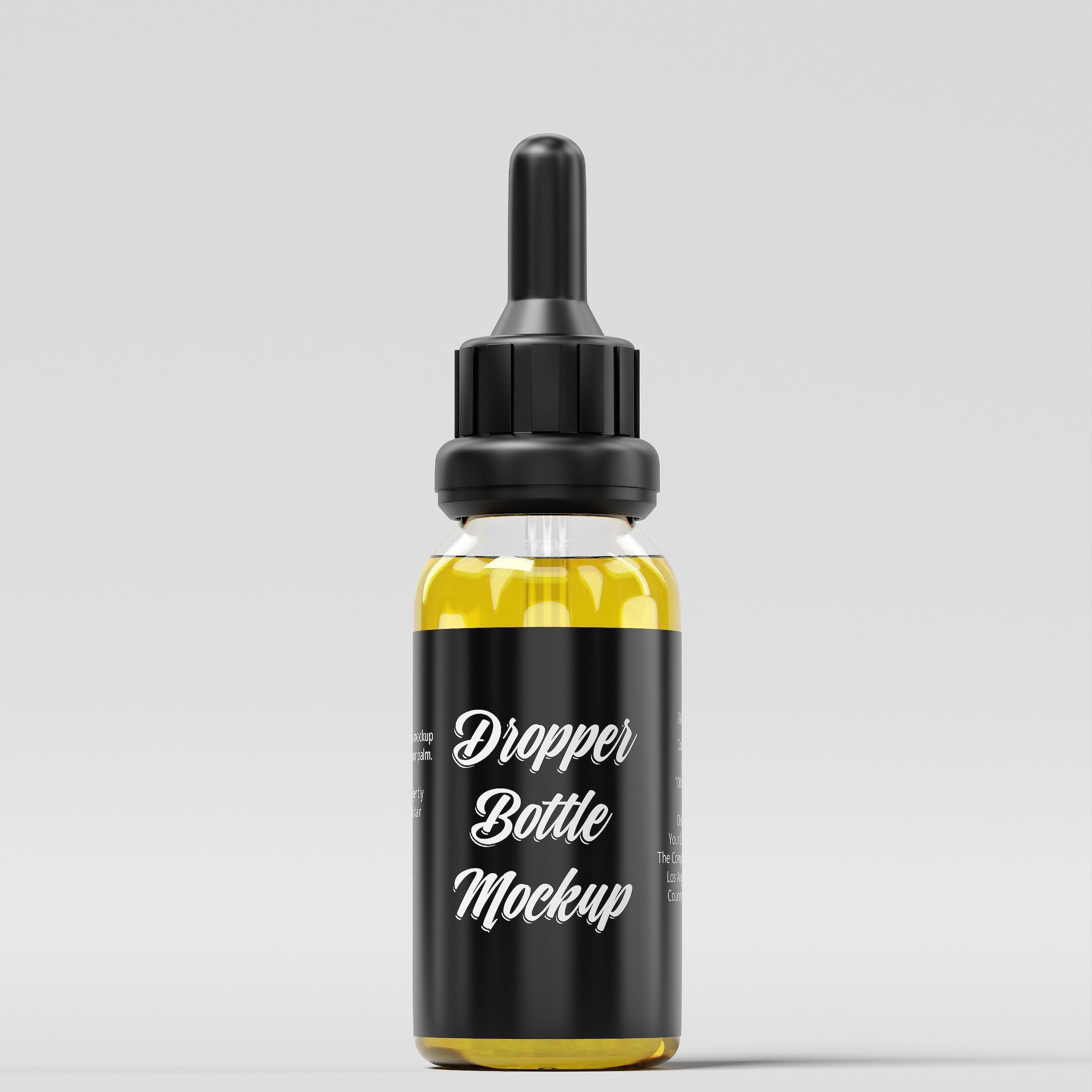 Dropper Bottle Mockup 10 Low-poly 3D model_4