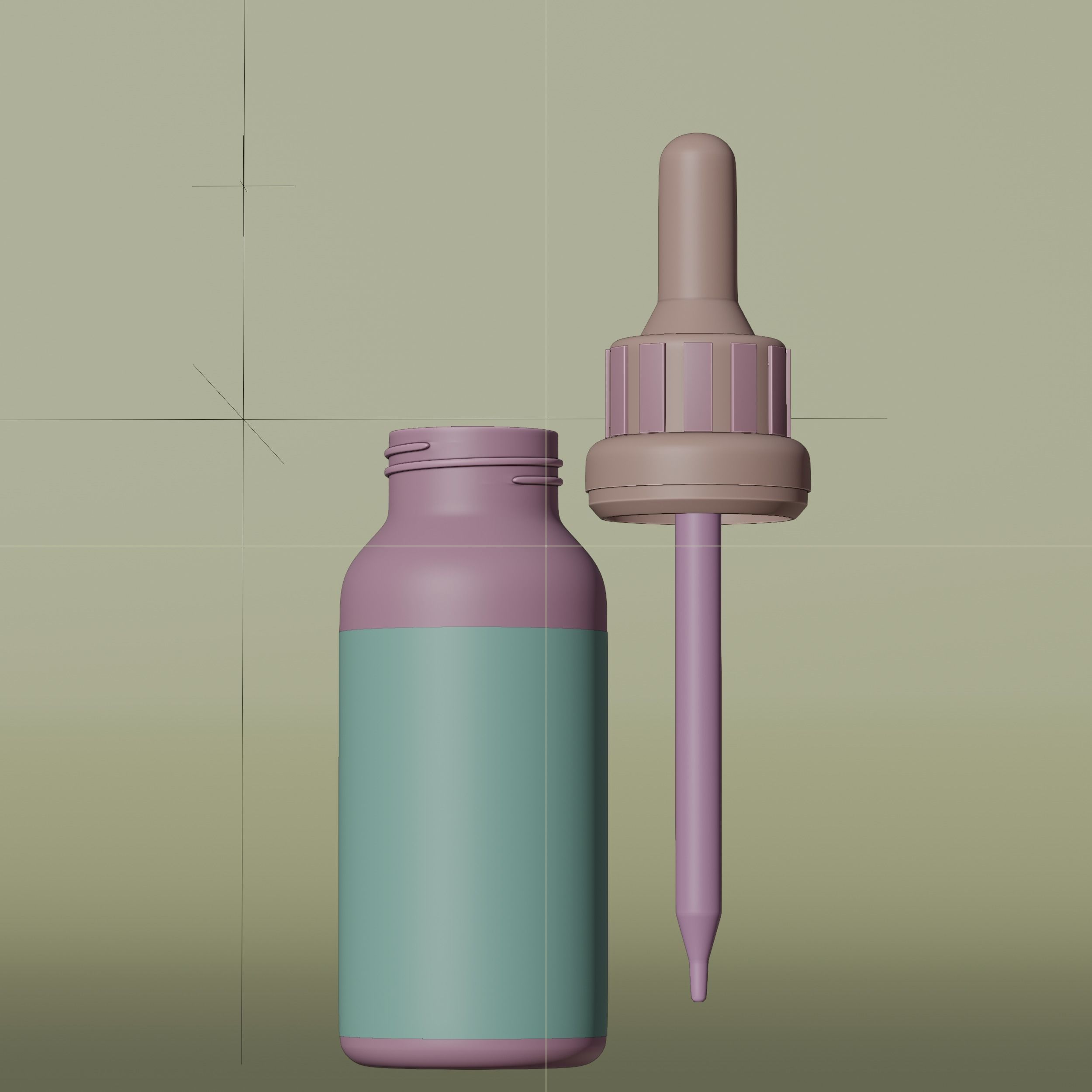 Dropper Bottle Mockup 10 Low-poly 3D model_6
