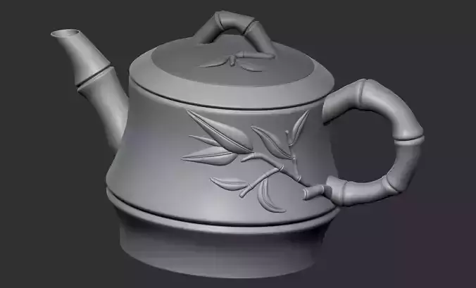 Bamboo Teapot 3D model
