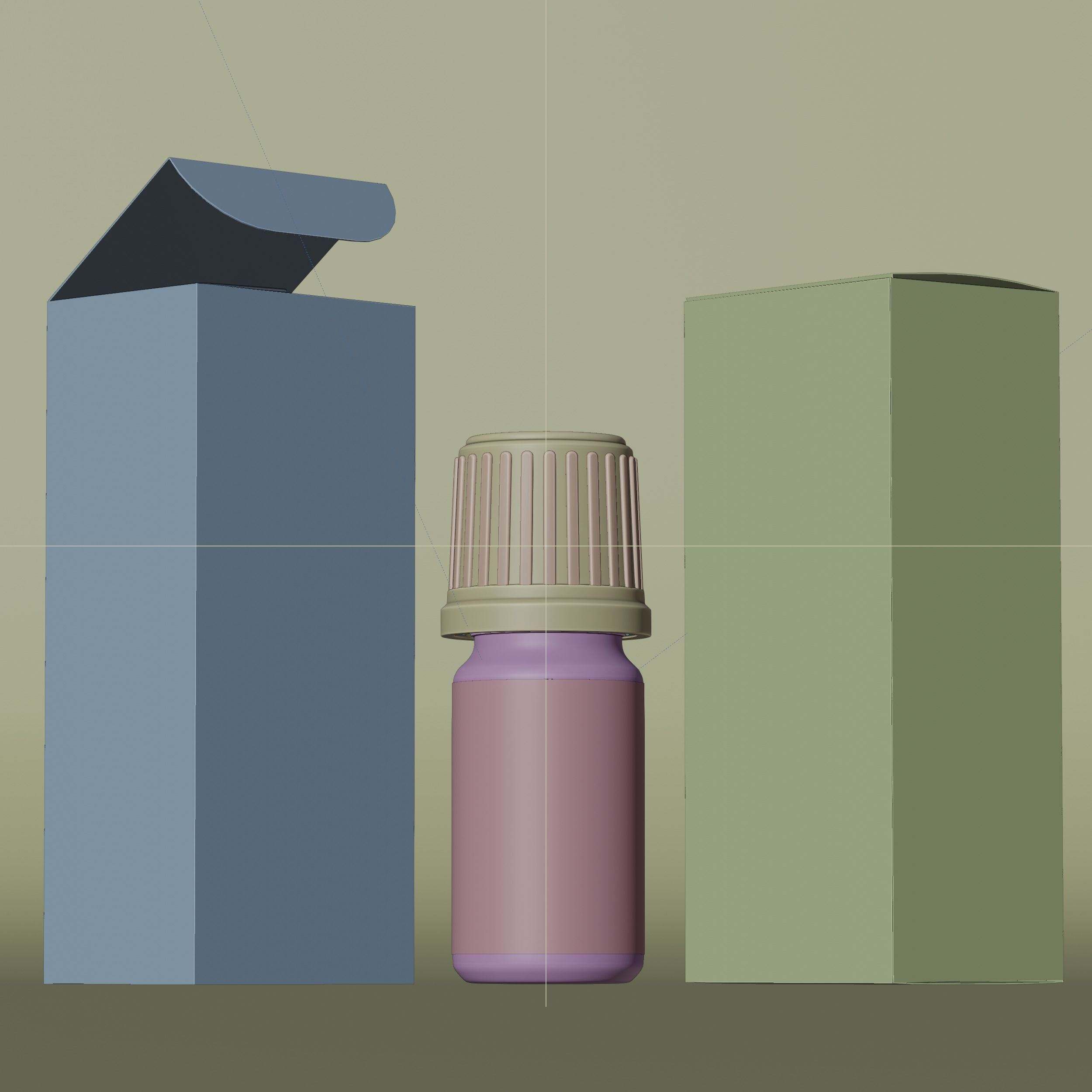 Cosmetic Bottle Mockup 30 Low-poly 3D model_8