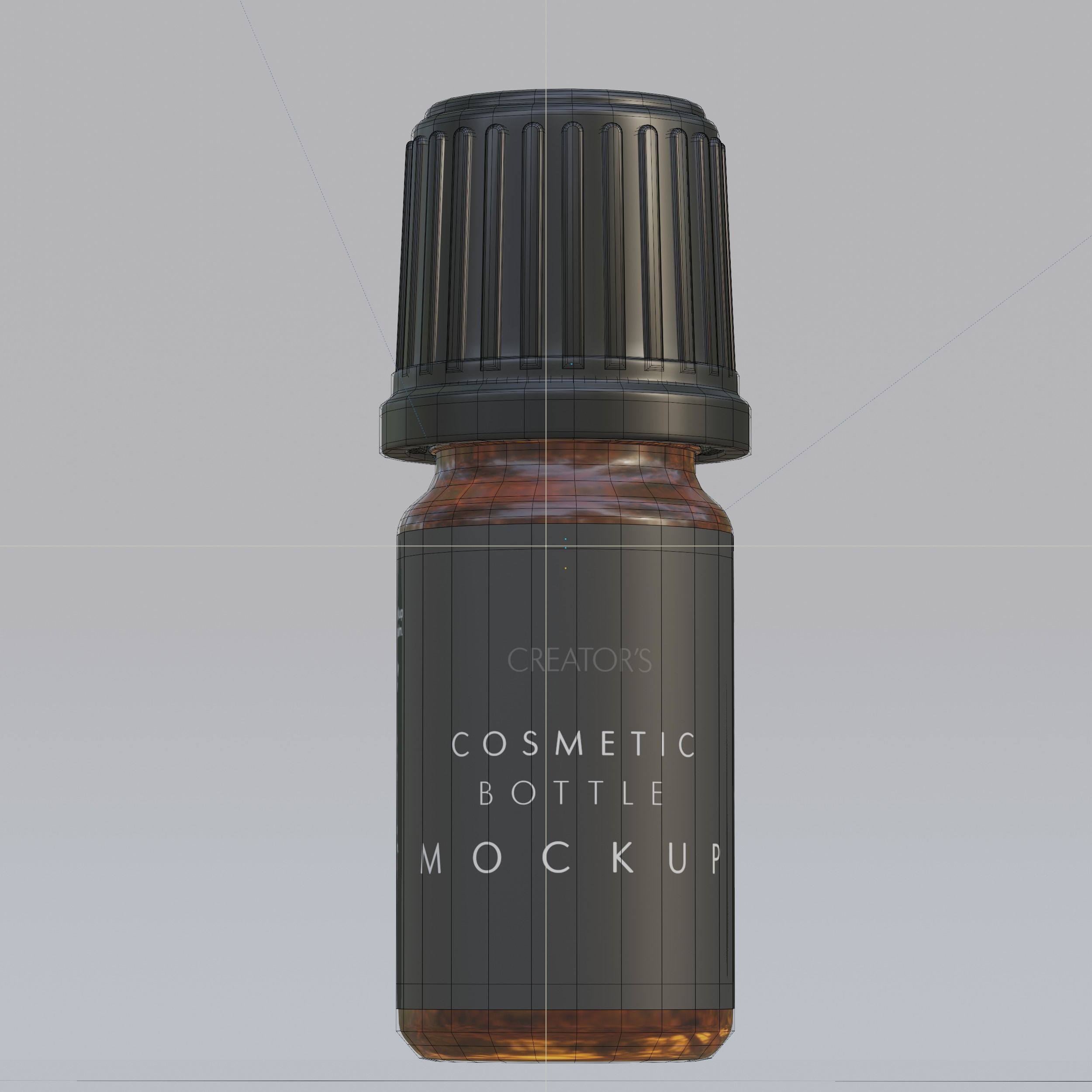 Cosmetic Bottle Mockup 30 Low-poly 3D model_7