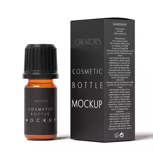 Cosmetic Bottle Mockup 30 Low-poly 3D model